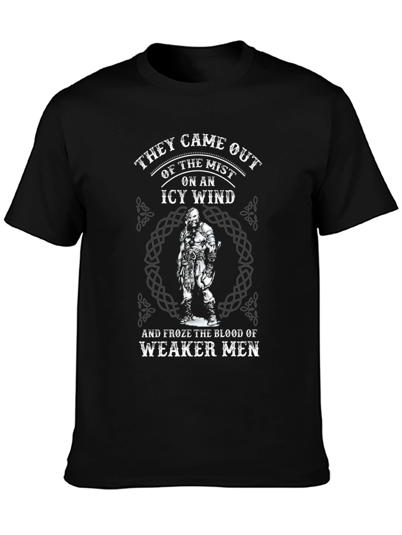 Viking Warrior T-Shirt - Icy Wind Graphic Tee