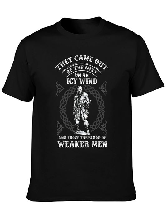 Viking Warrior T-Shirt - Icy Wind Graphic Tee