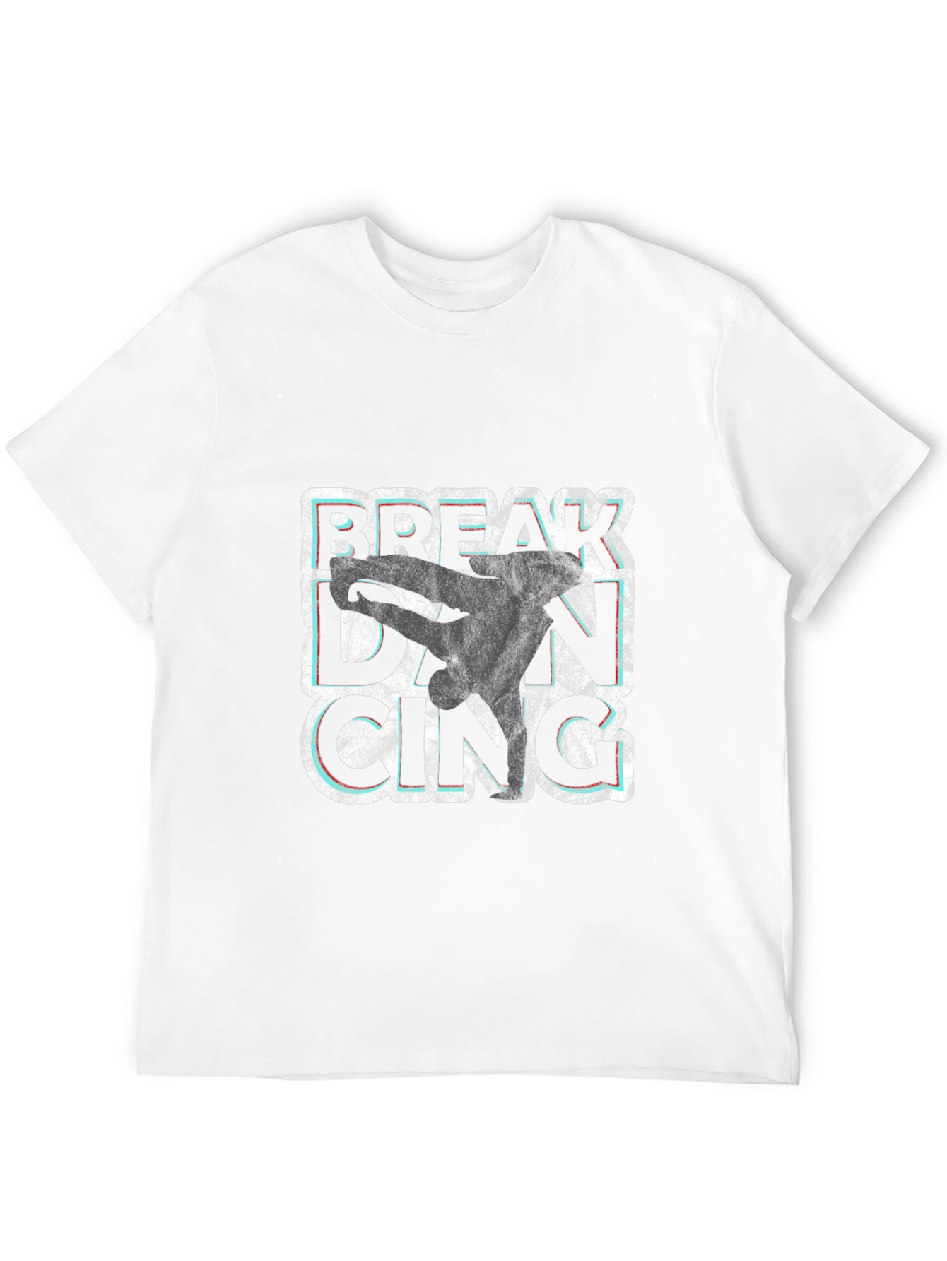 Break Dancing Graphic Tee - Black Crew Neck