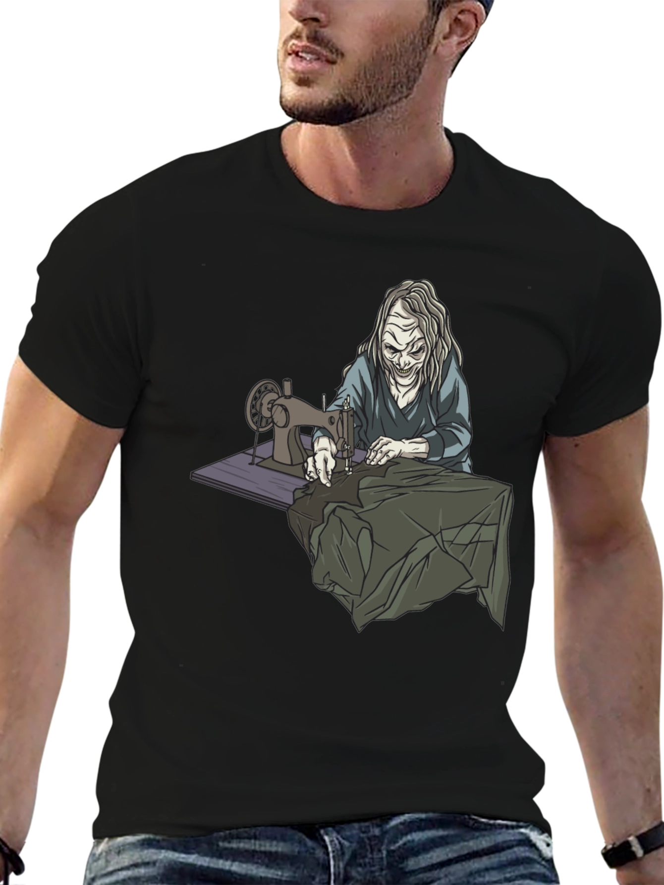Creepy Seamstress Graphic T-Shirt