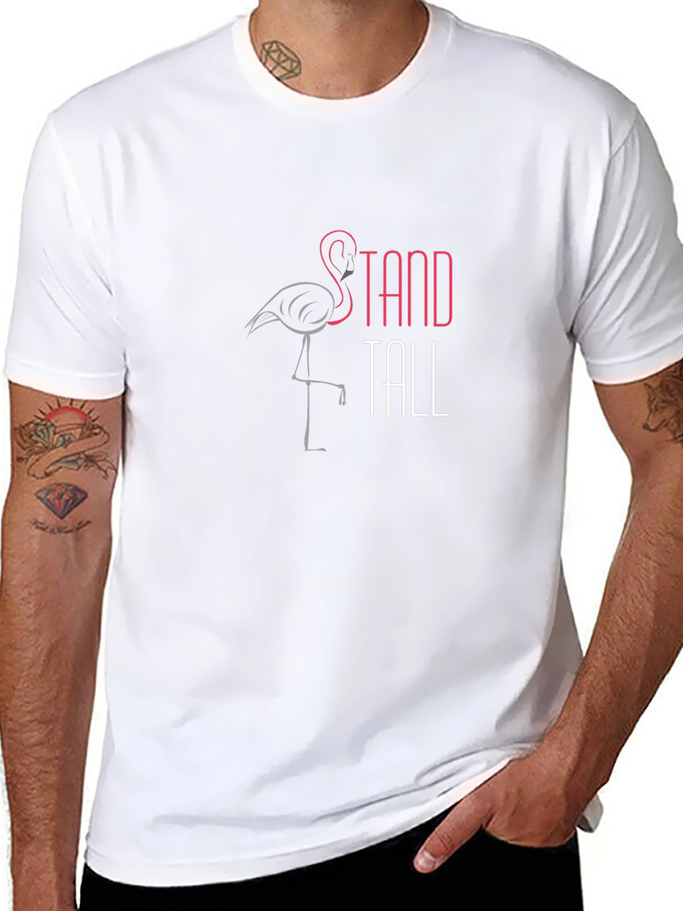 Stand Tall Flamingo Graphic Tee