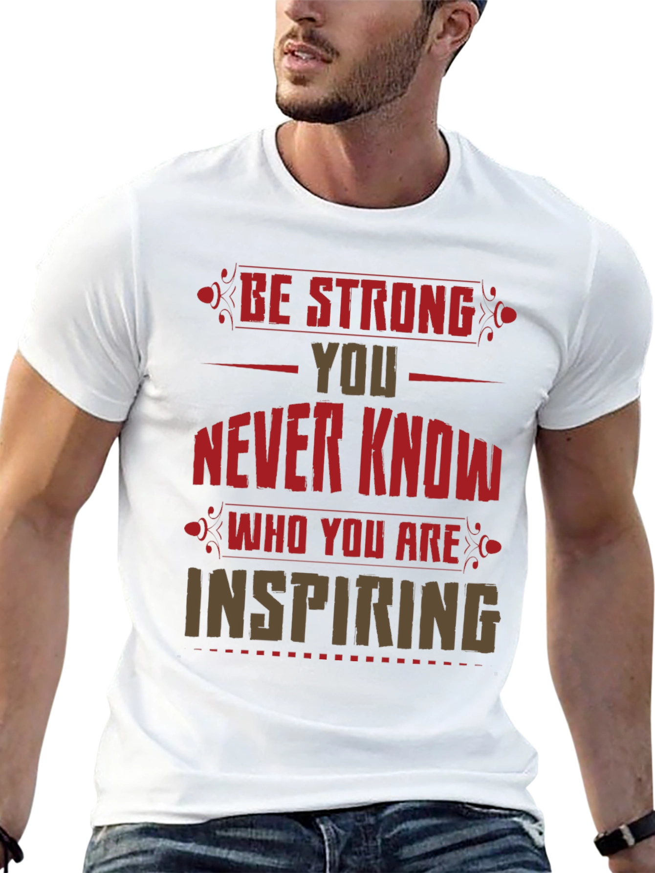 Be Strong Graphic Print T-Shirt