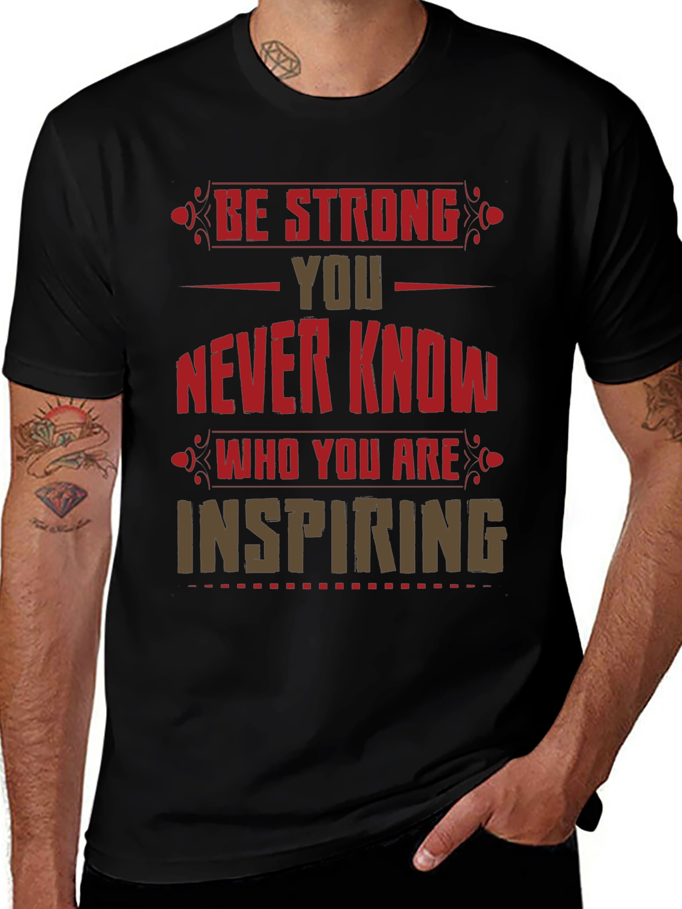 Be Strong Graphic Print T-Shirt