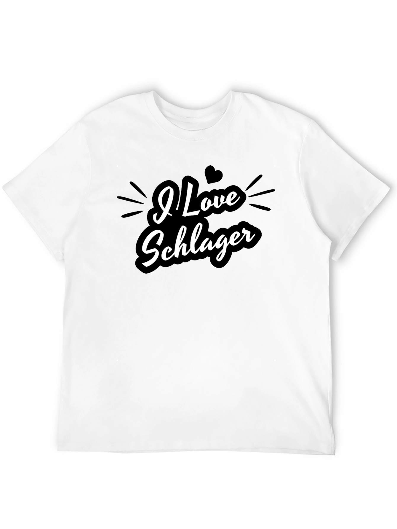 I Love Schlager T-Shirt - Stylish & Fun Design