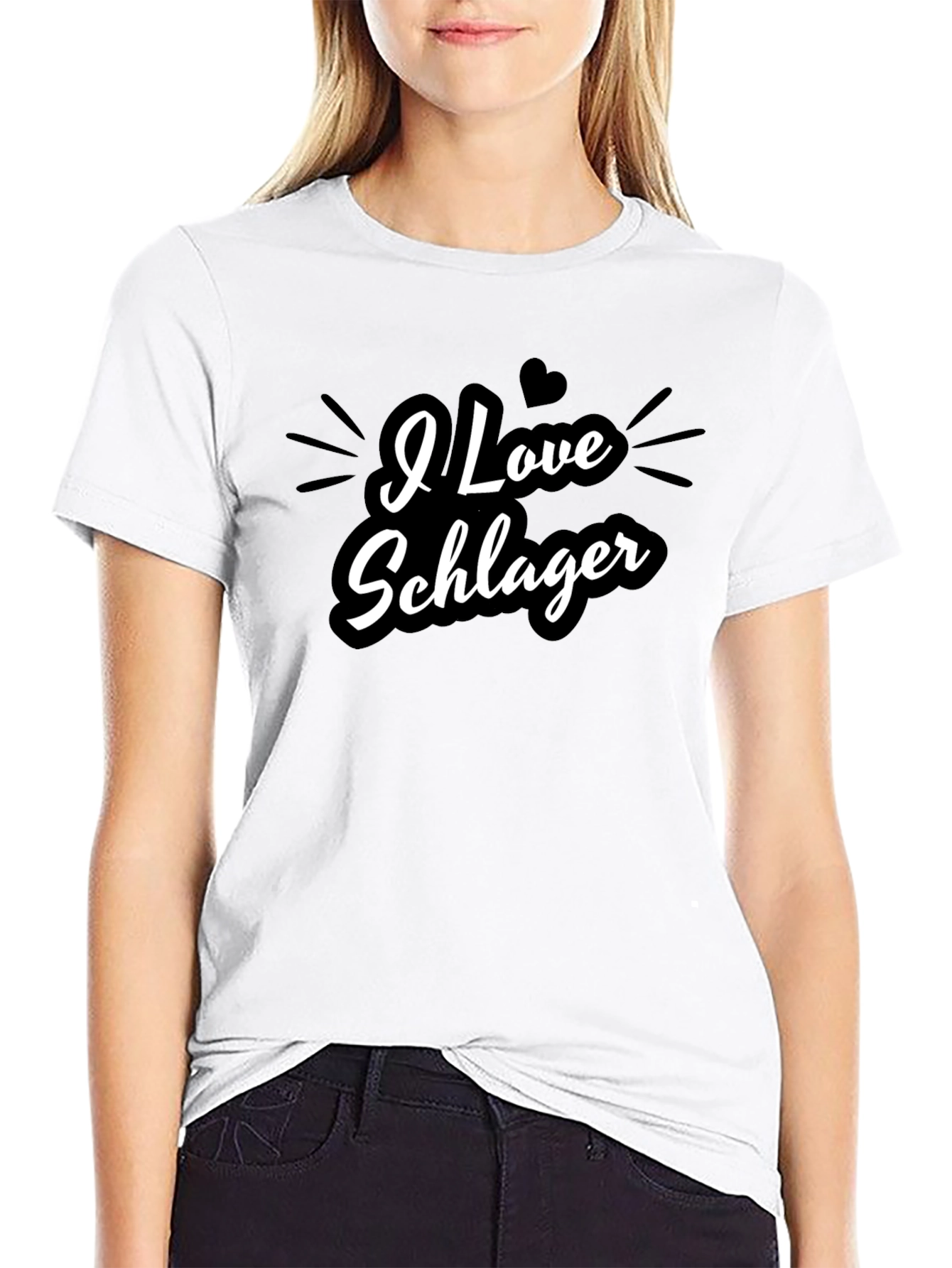 I Love Schlager T-Shirt - Stylish & Fun Design