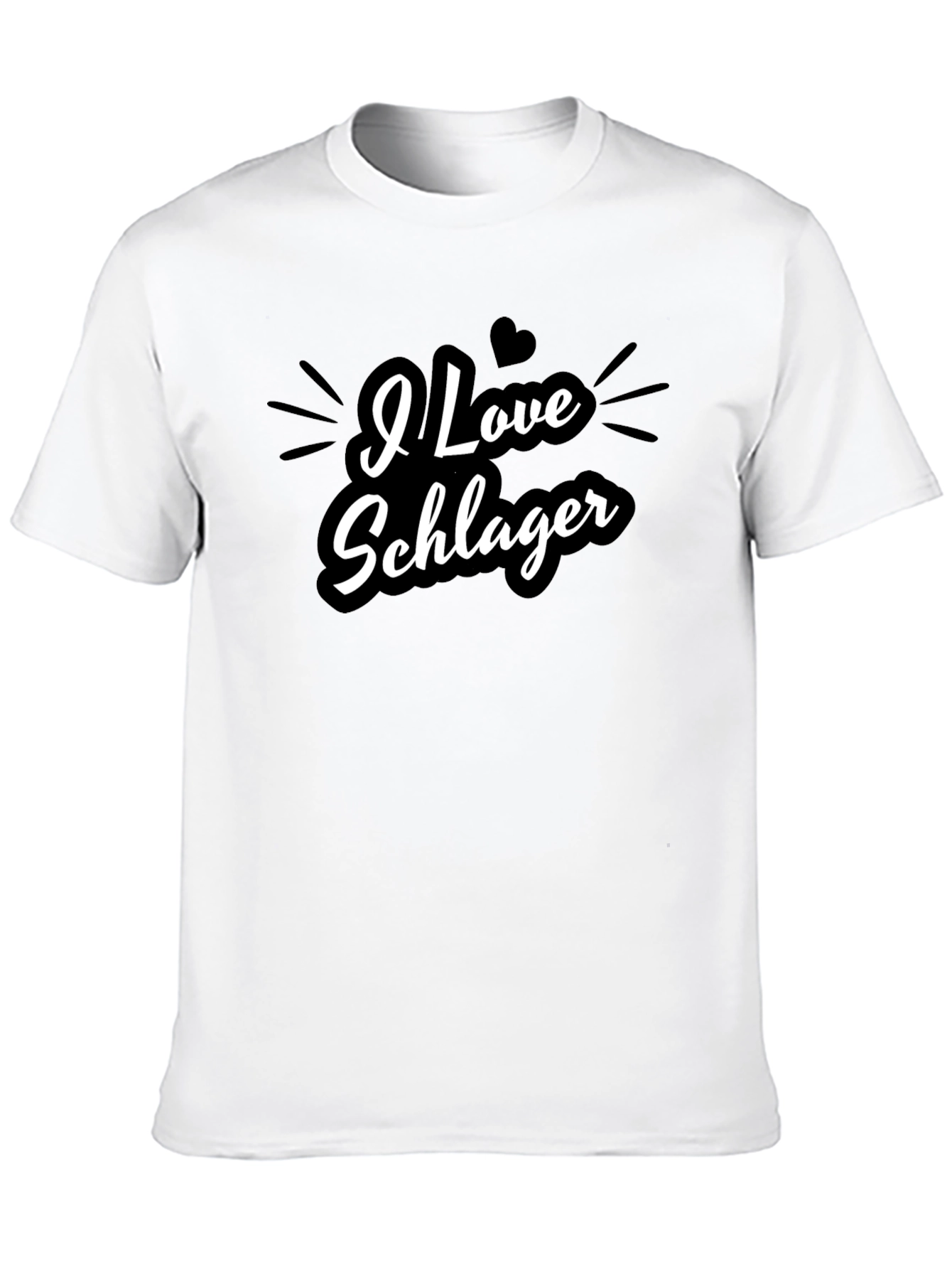 I Love Schlager T-Shirt - Stylish & Fun Design