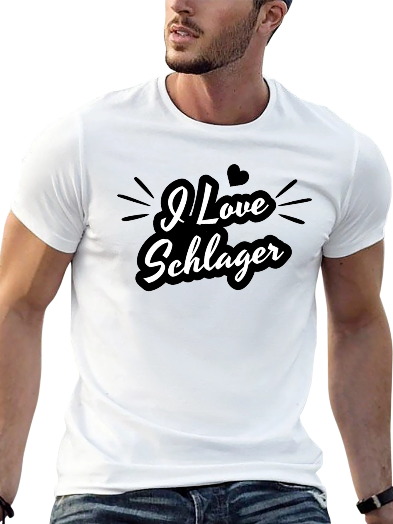I Love Schlager T-Shirt - Stylish & Fun Design