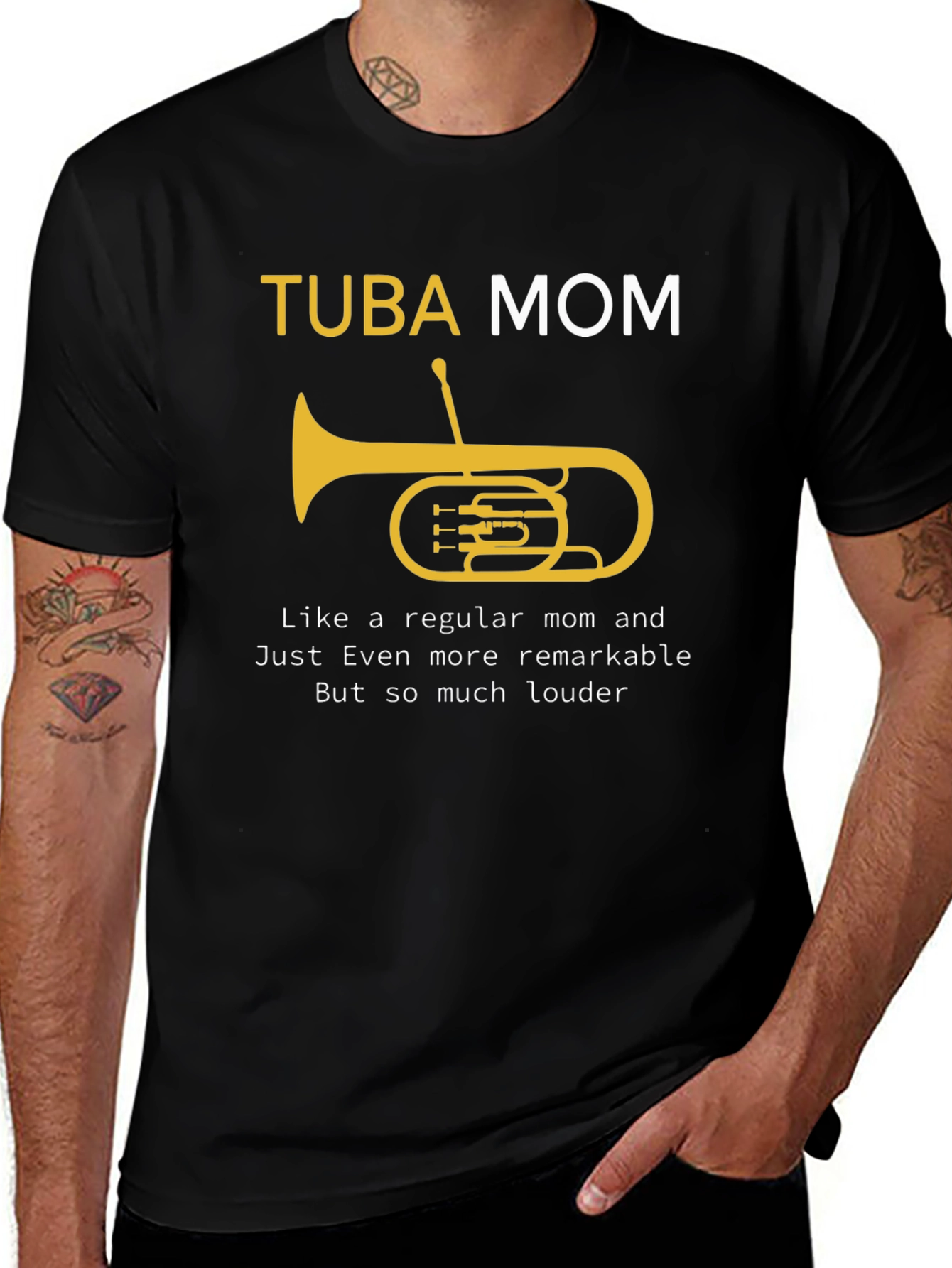 Tuba Mom Graphic T-Shirt - Musicians Mom Apparel