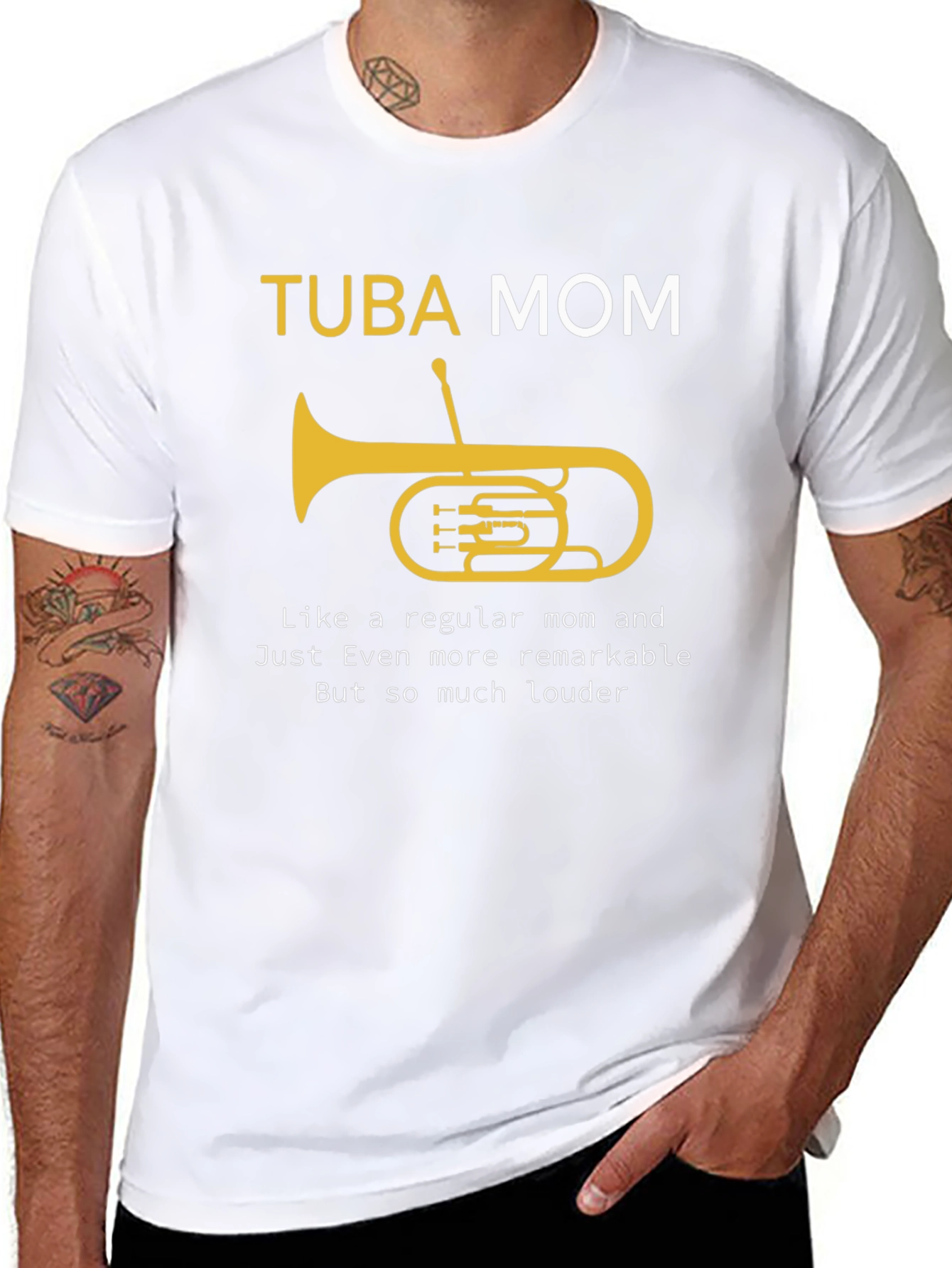 Tuba Mom Graphic T-Shirt - Musicians Mom Apparel