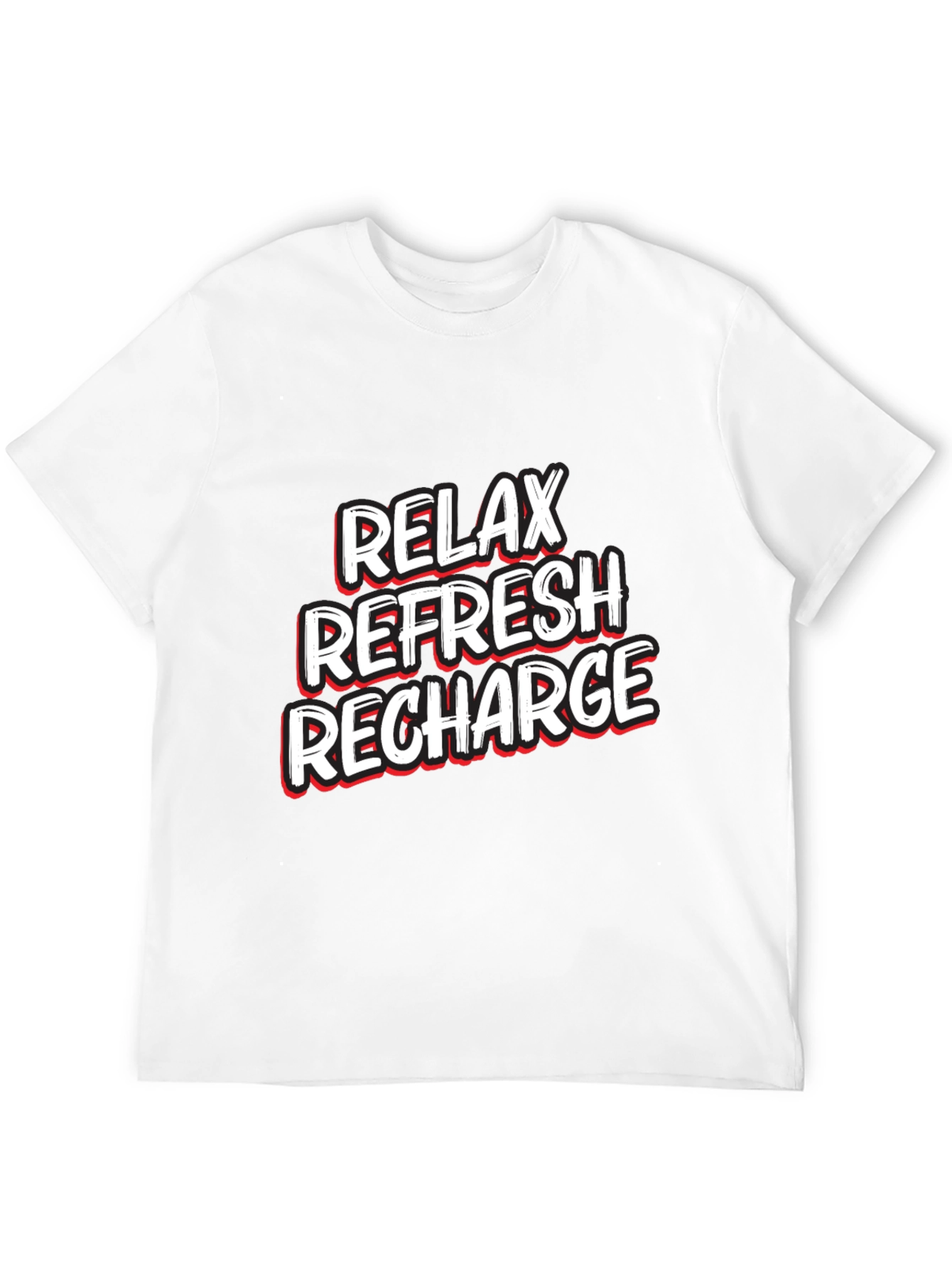 Relax Refresh Recharge Graphic T-Shirt