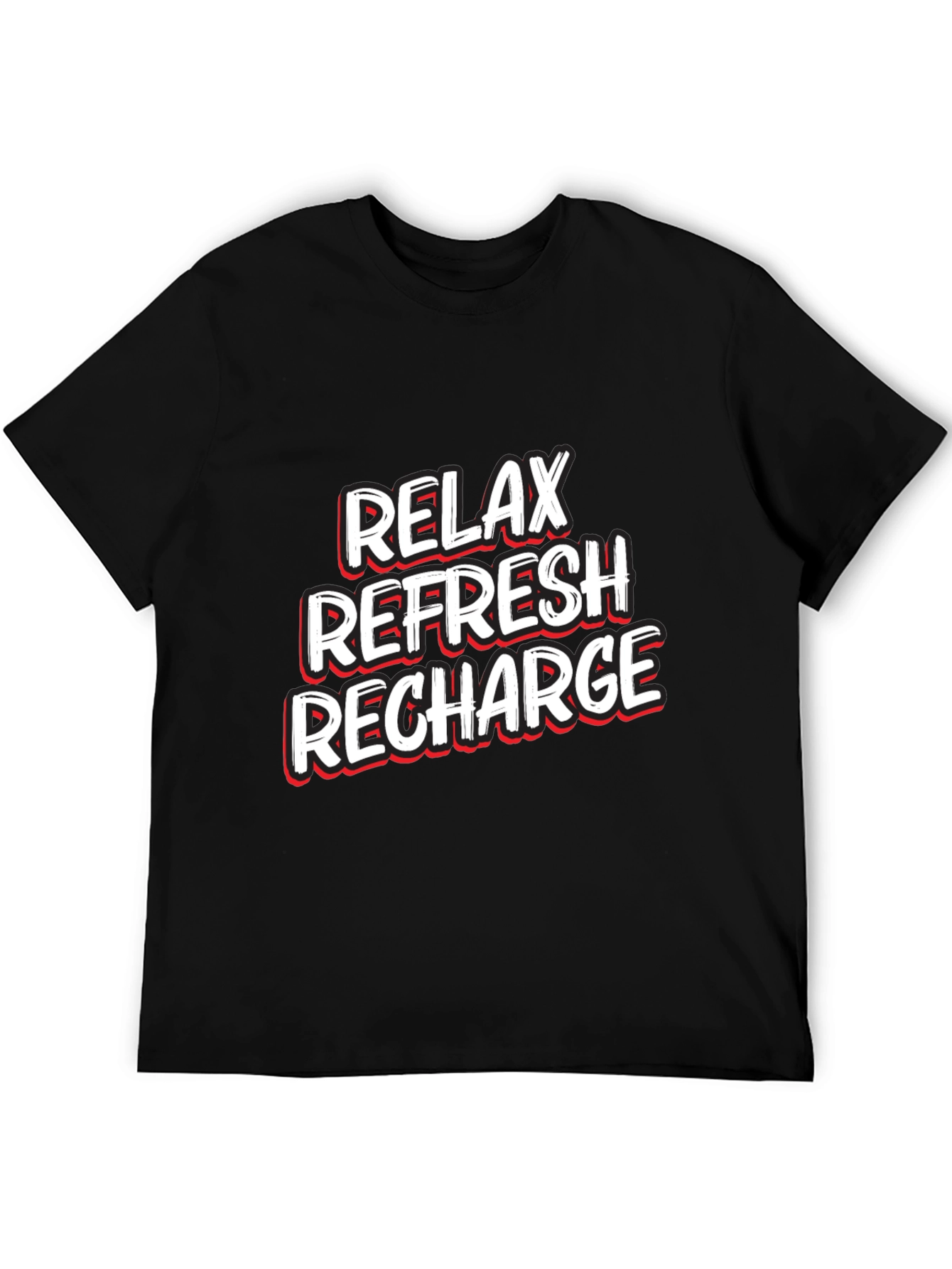 Relax Refresh Recharge Graphic T-Shirt