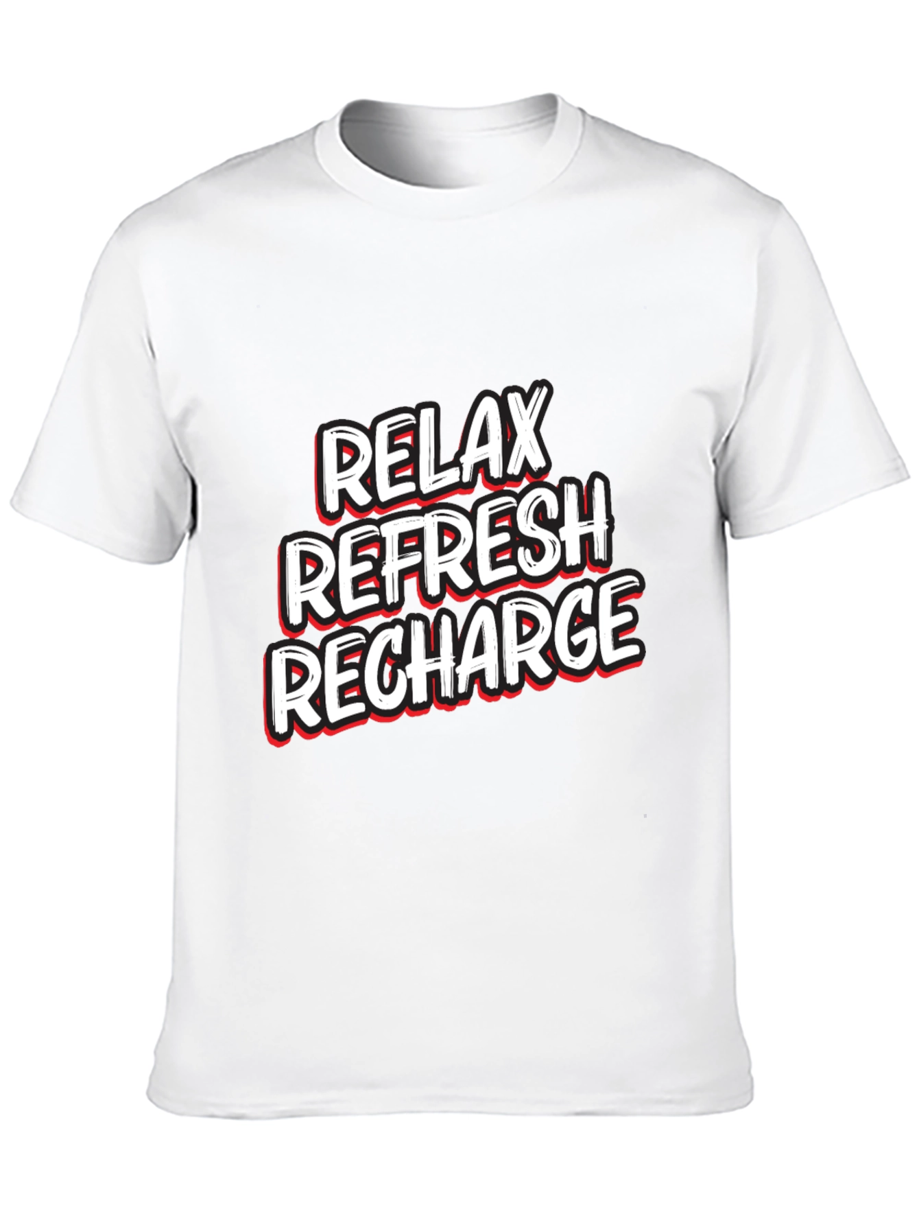 Relax Refresh Recharge Graphic T-Shirt