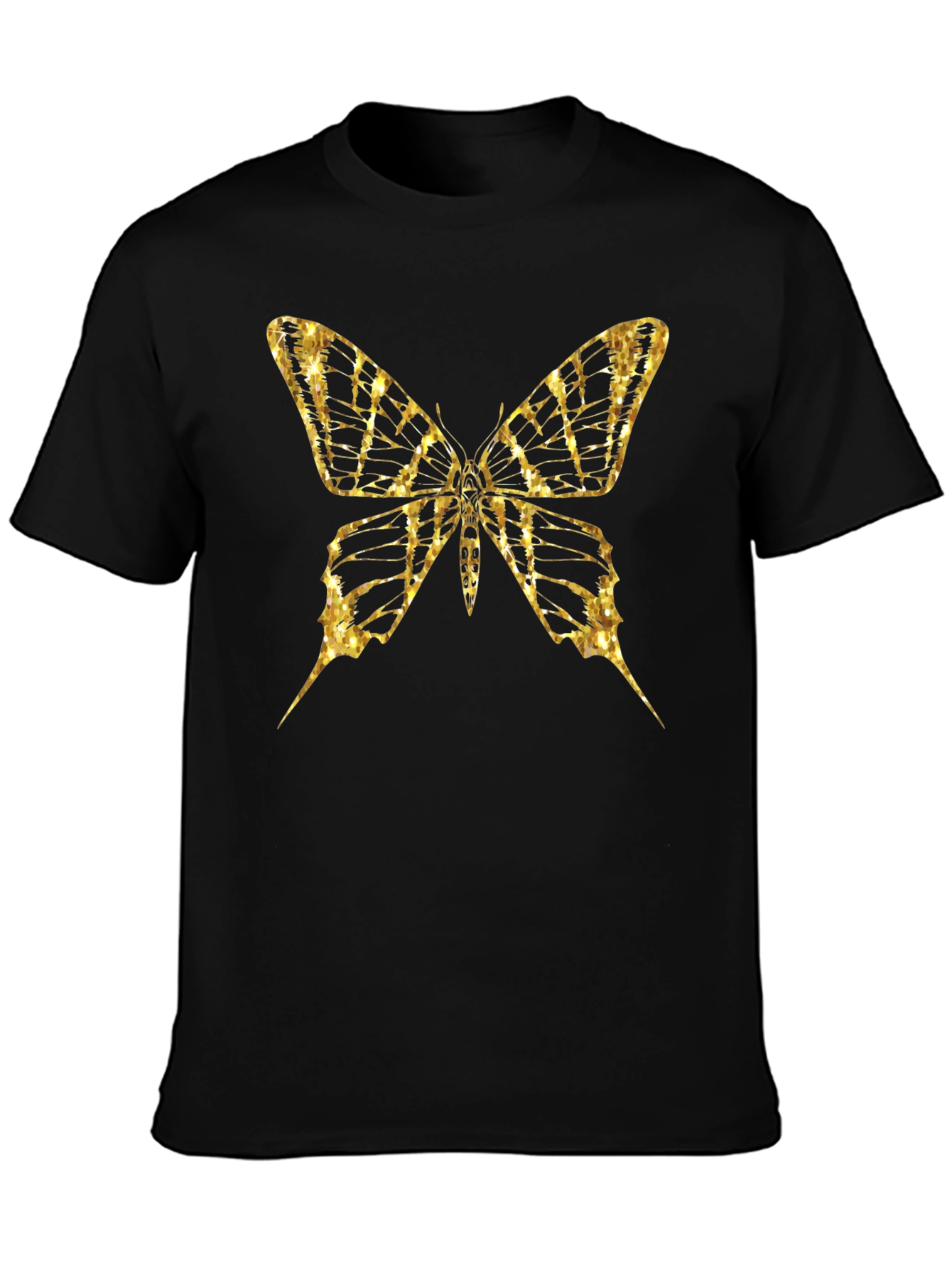 Butterfly Graphic Tee - Gold Print