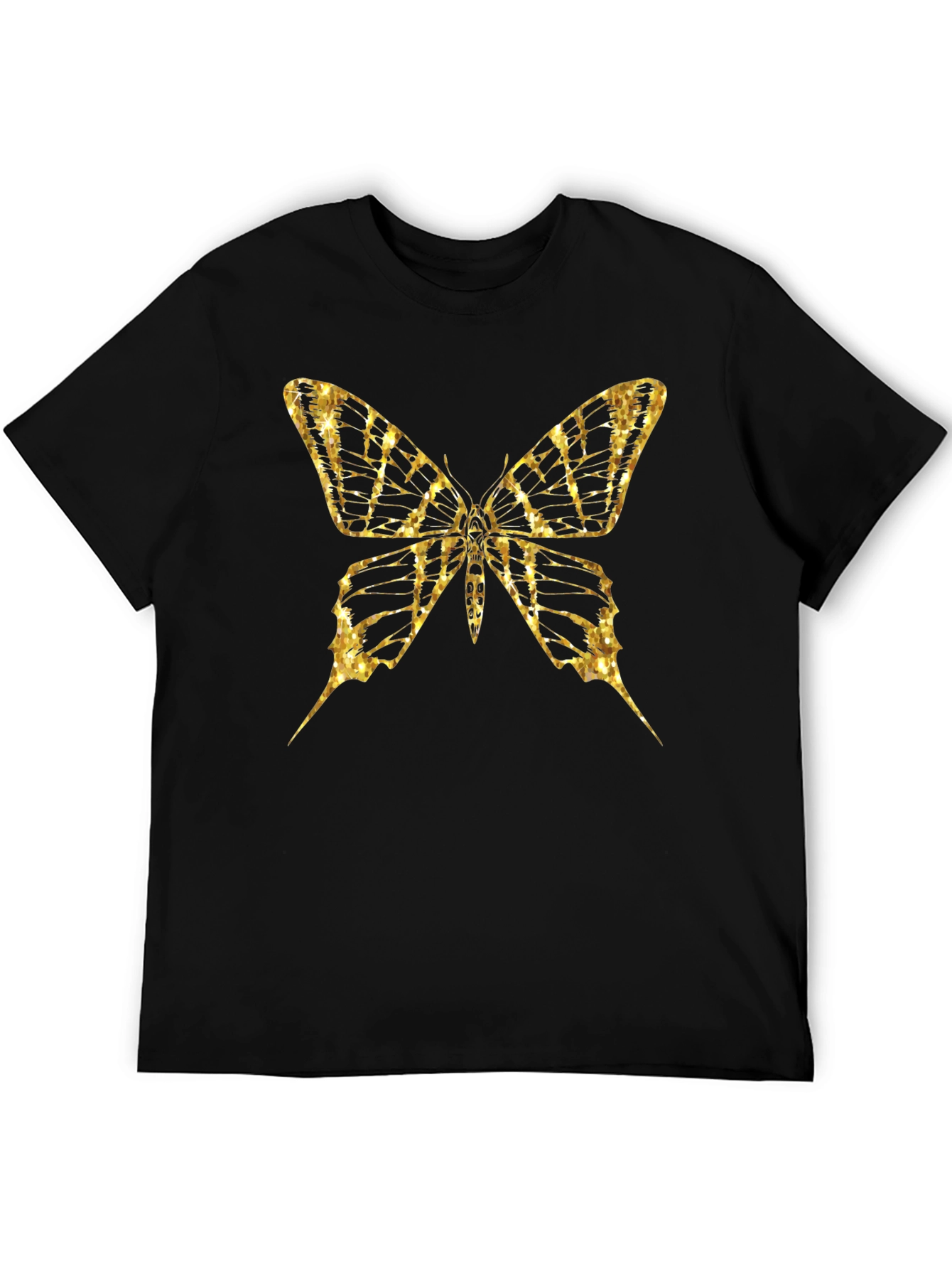 Butterfly Graphic Tee - Gold Print