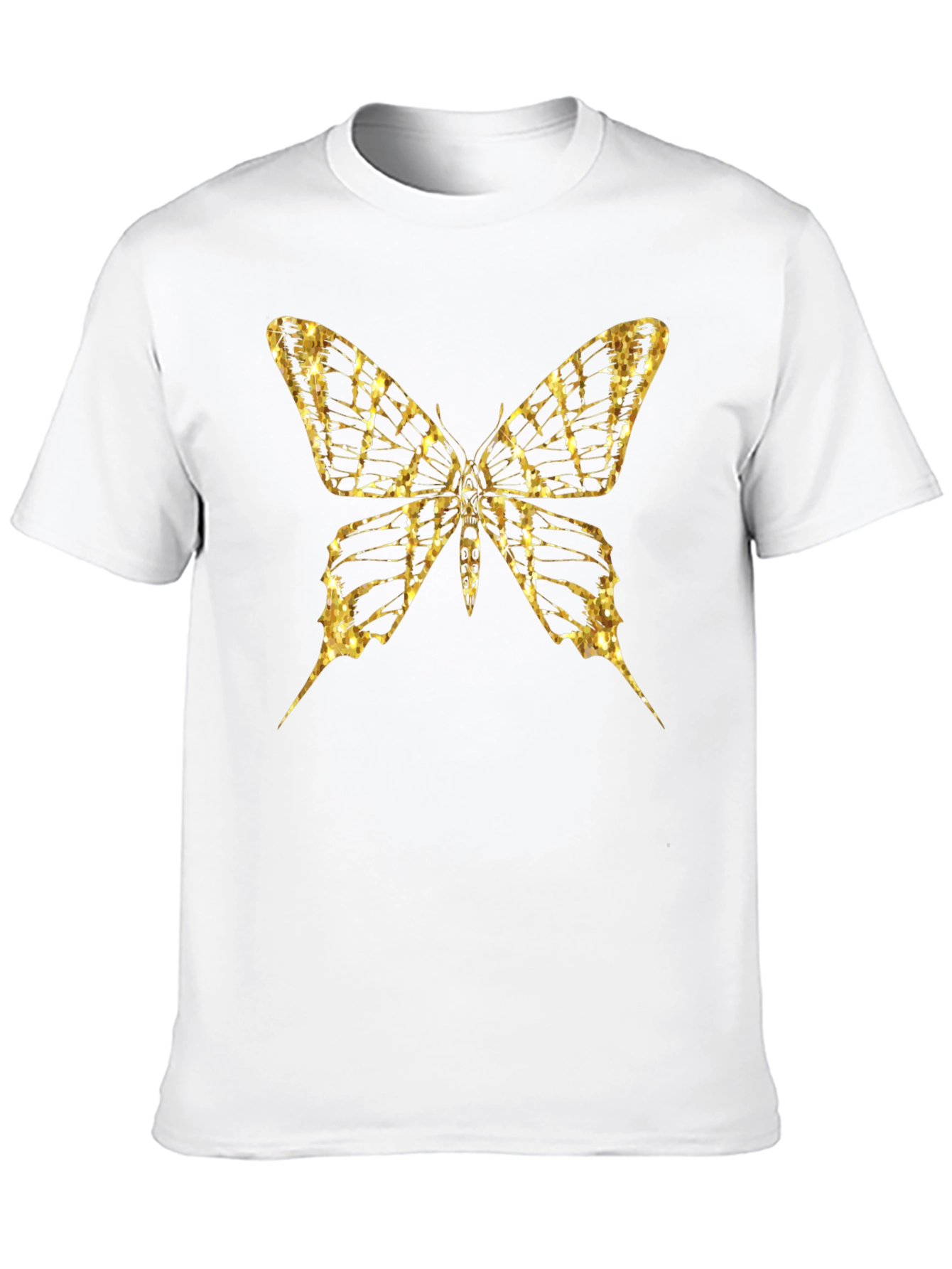 Butterfly Graphic Tee - Gold Print