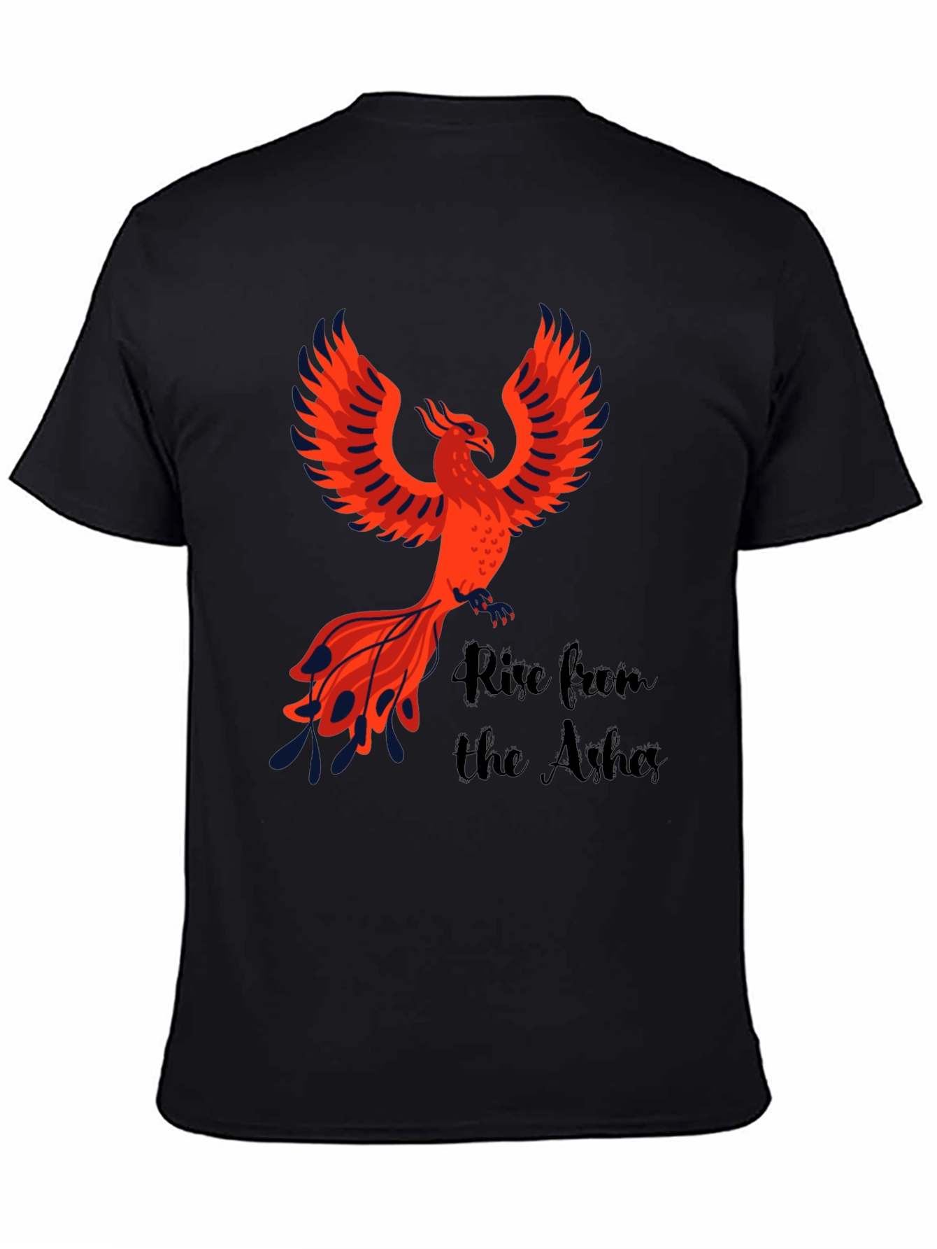 Phoenix Rise Graphic Tee - Black