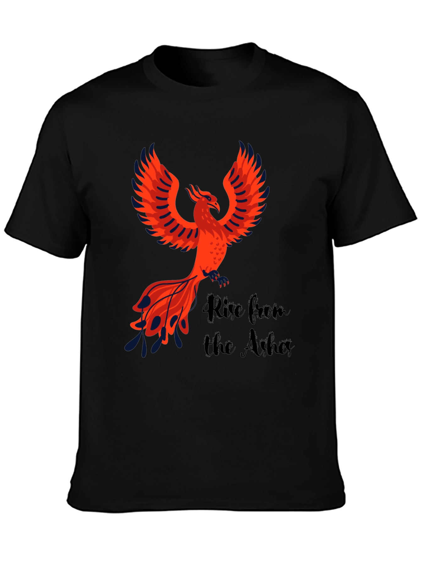 Phoenix Rise Graphic Tee - Black