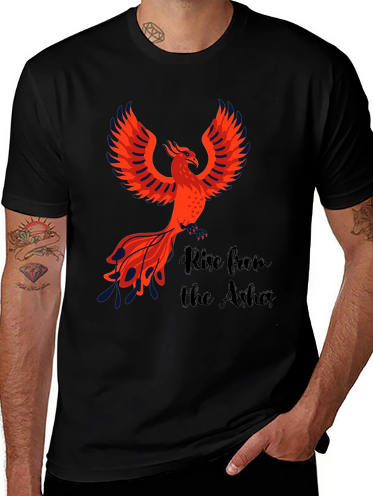 Phoenix Rise Graphic Tee - Black