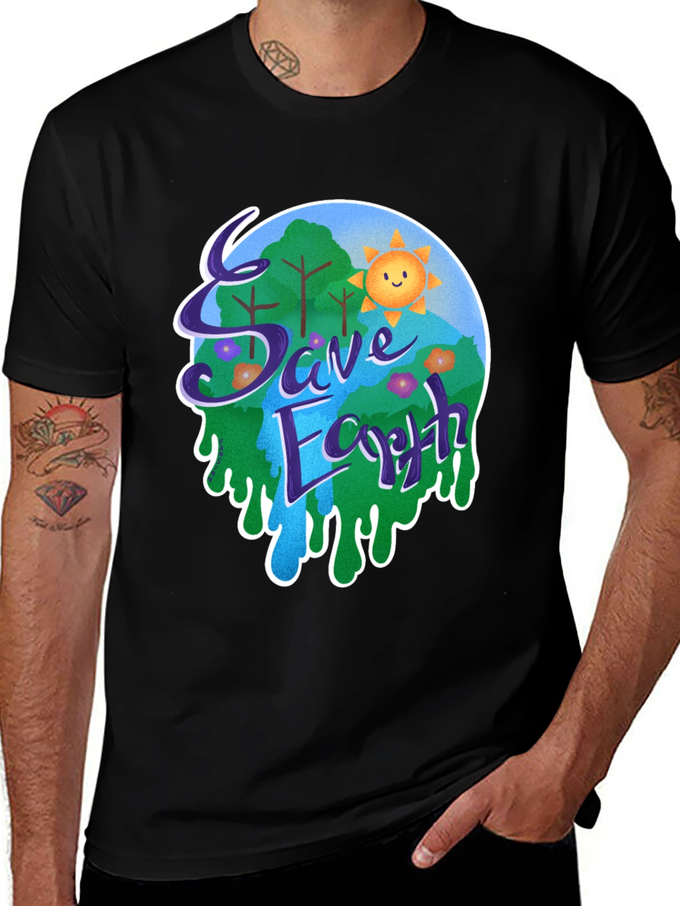 Save Earth Graphic T-Shirt