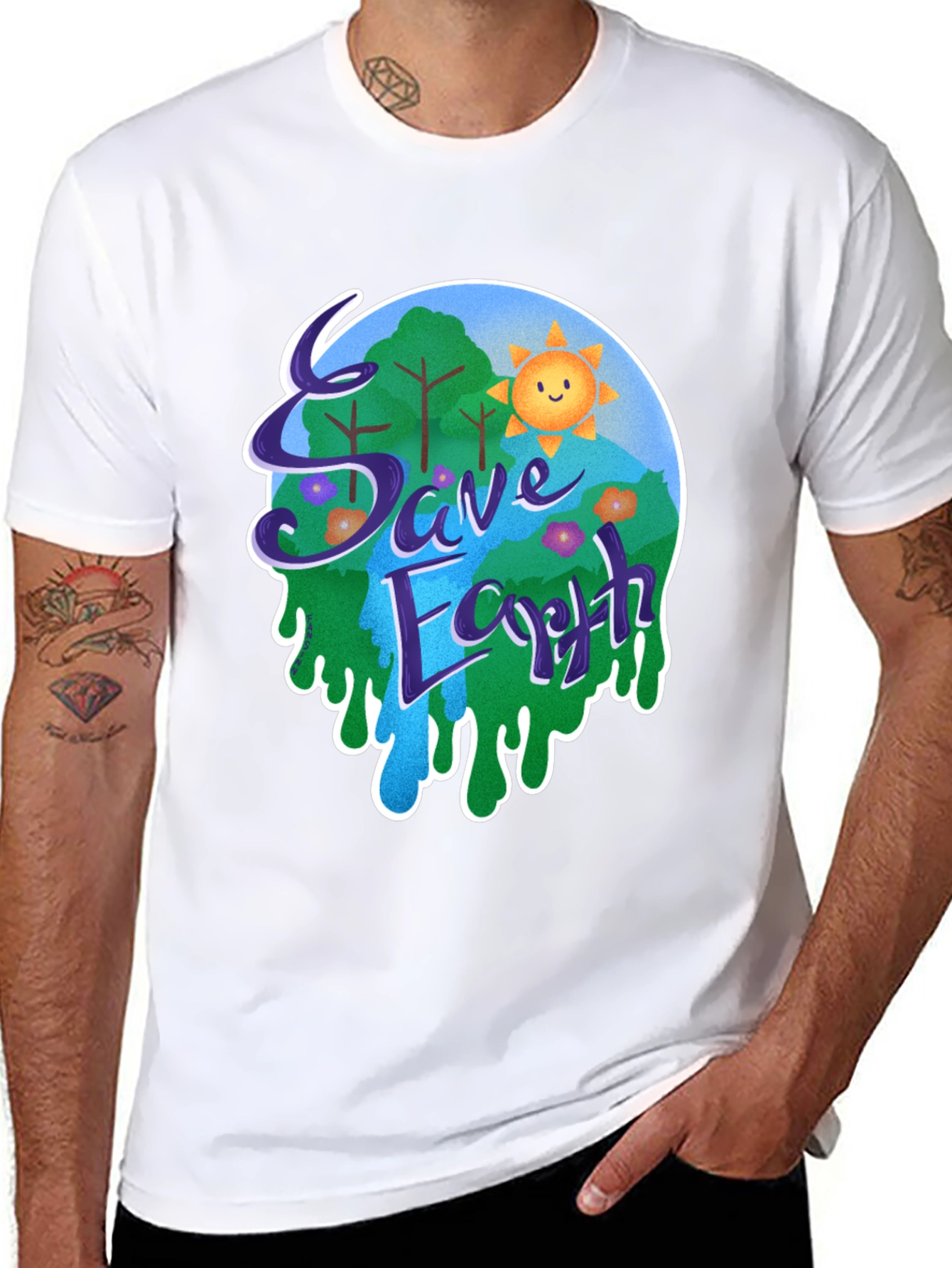 Save Earth Graphic T-Shirt