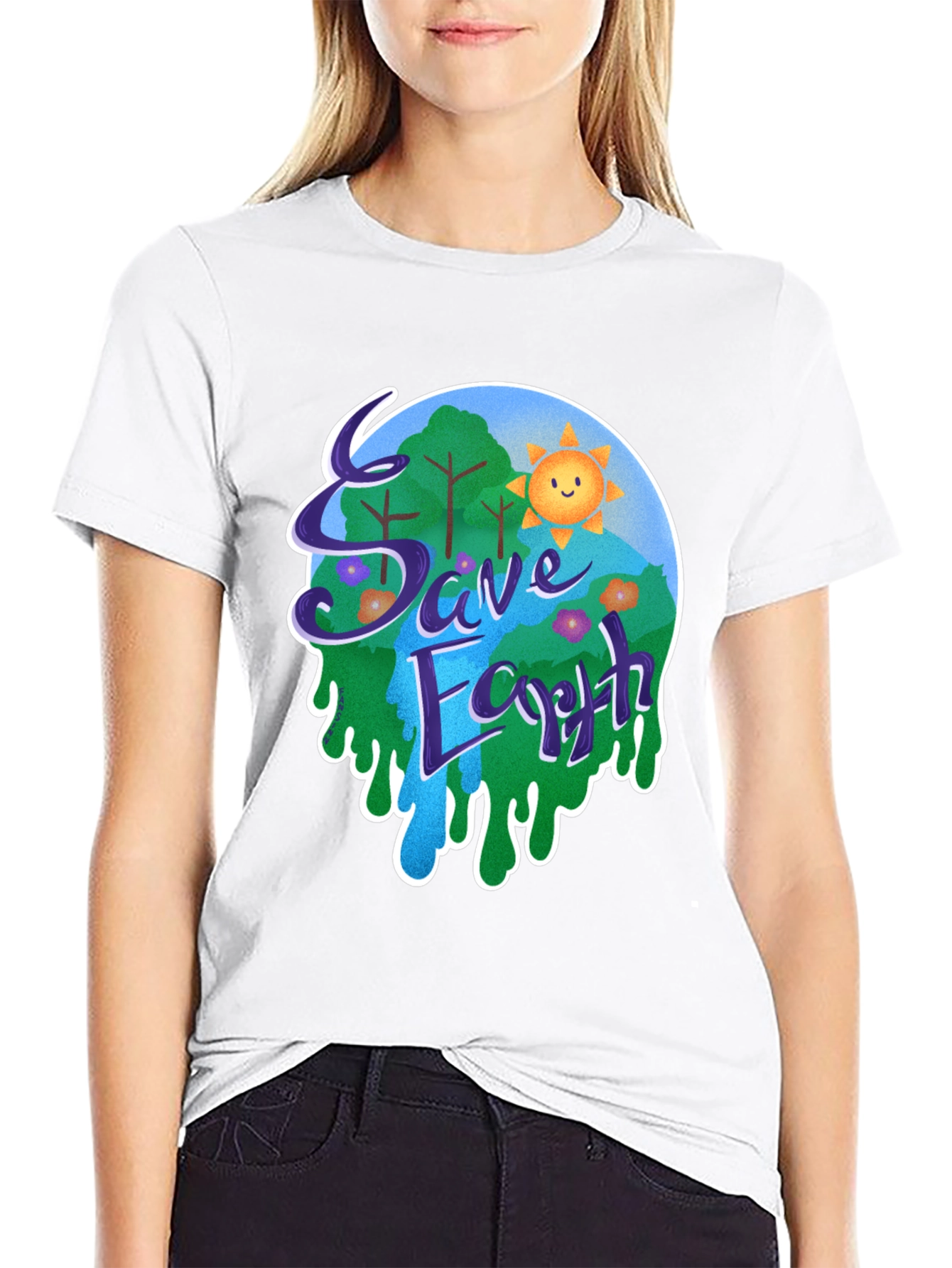 Save Earth Graphic T-Shirt