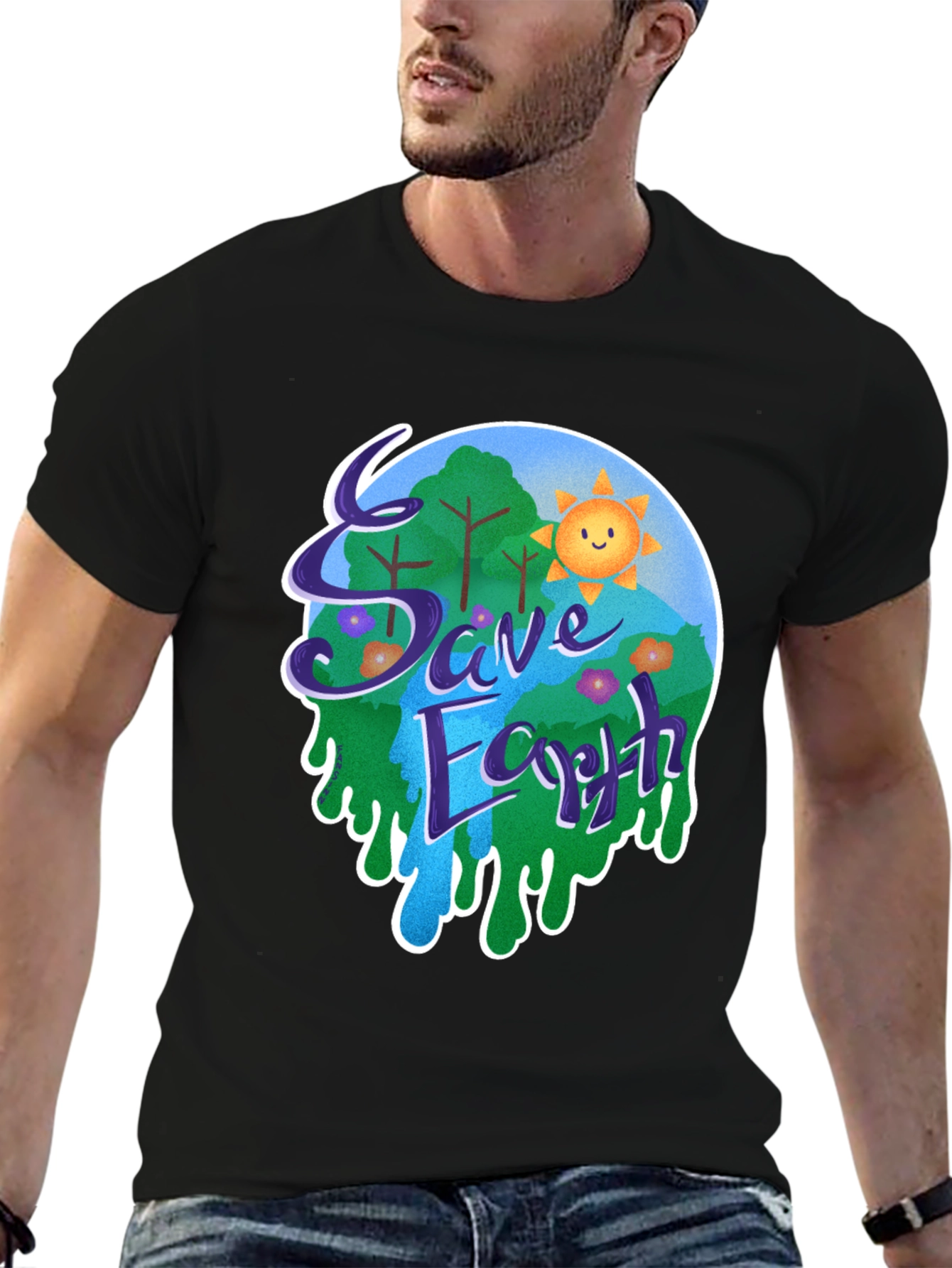 Save Earth Graphic T-Shirt
