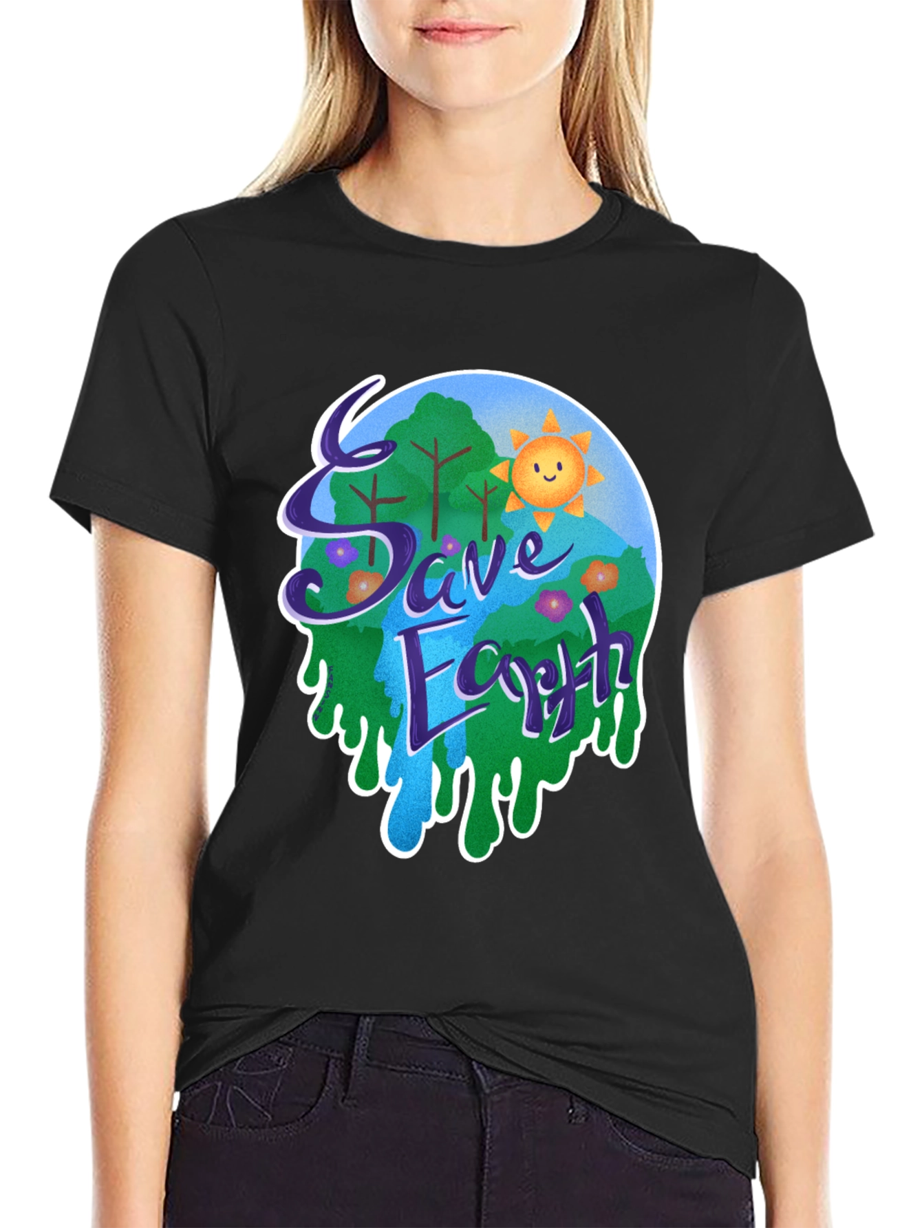 Save Earth Graphic T-Shirt