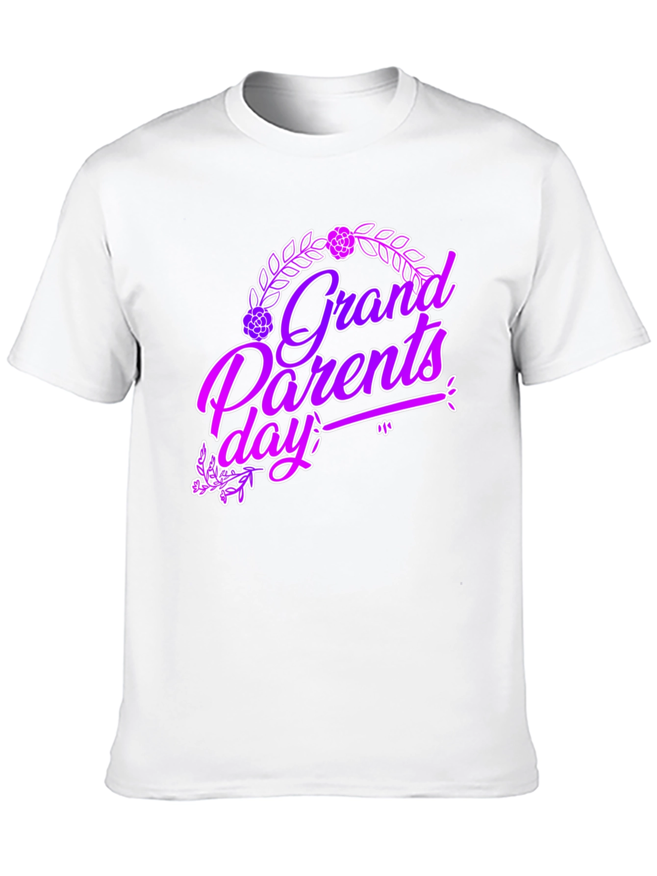 Grandparents Day Graphic Tee - Black Cotton T-Shirt