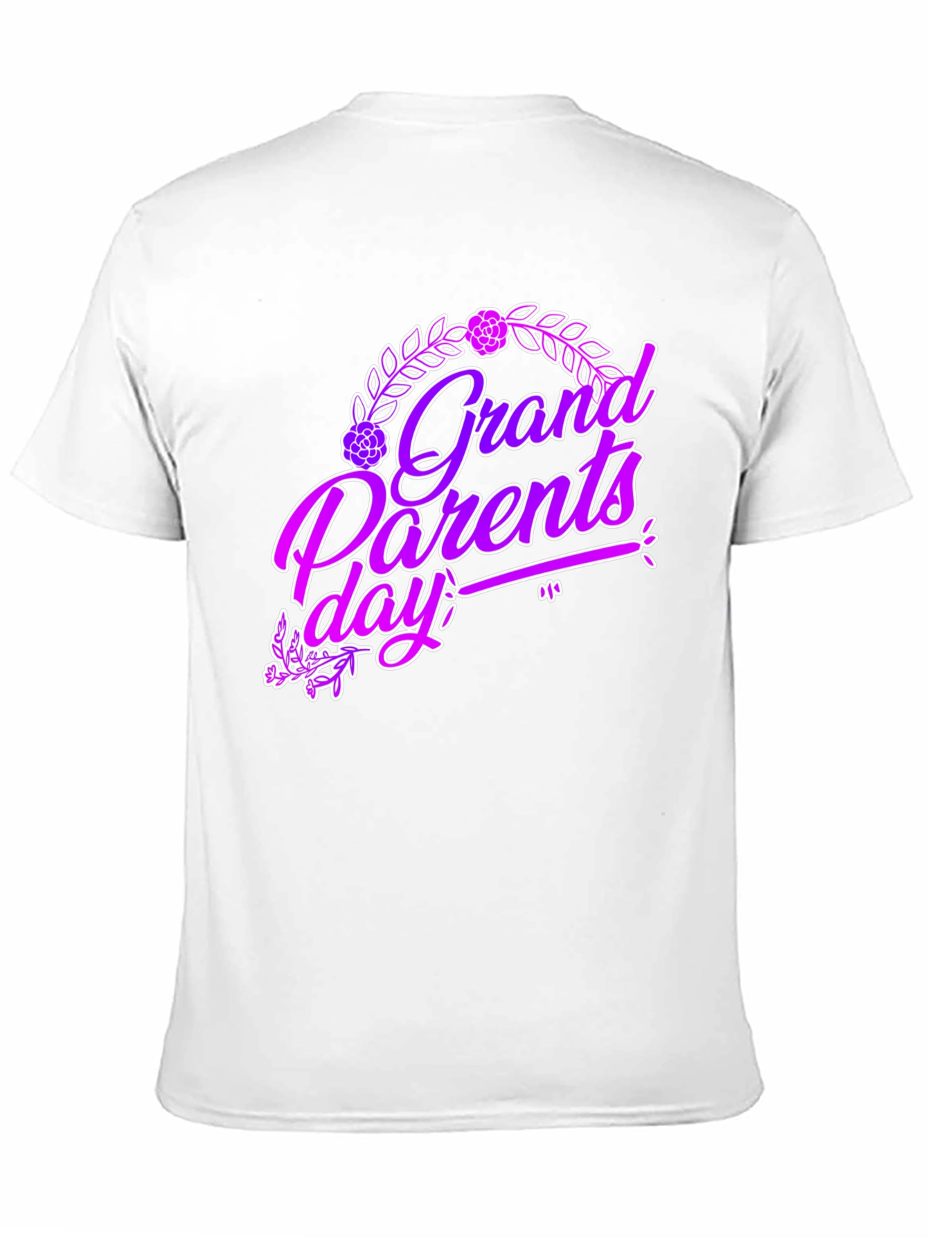 Grandparents Day Graphic Tee - Black Cotton T-Shirt