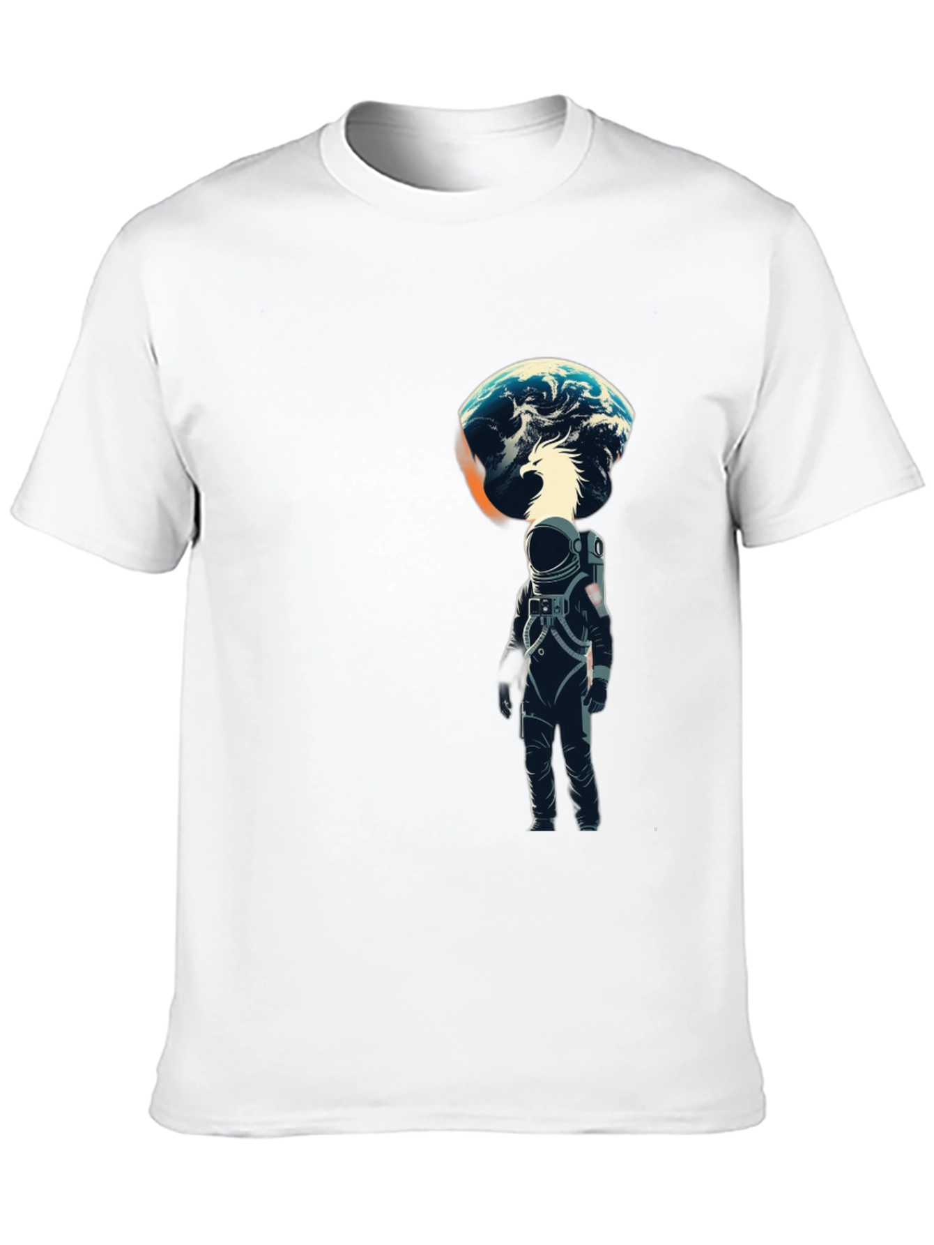 Astronaut & Phoenix Earth Graphic Tee