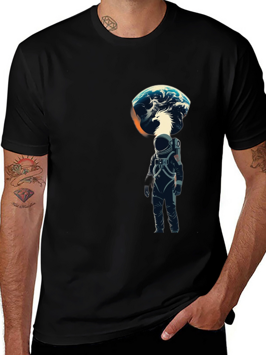 Astronaut & Phoenix Earth Graphic Tee