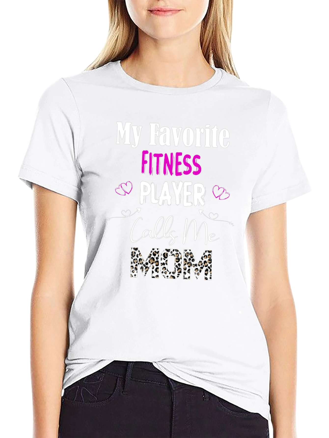 Fitness Player Mom T-Shirt - Black Graphic Tee