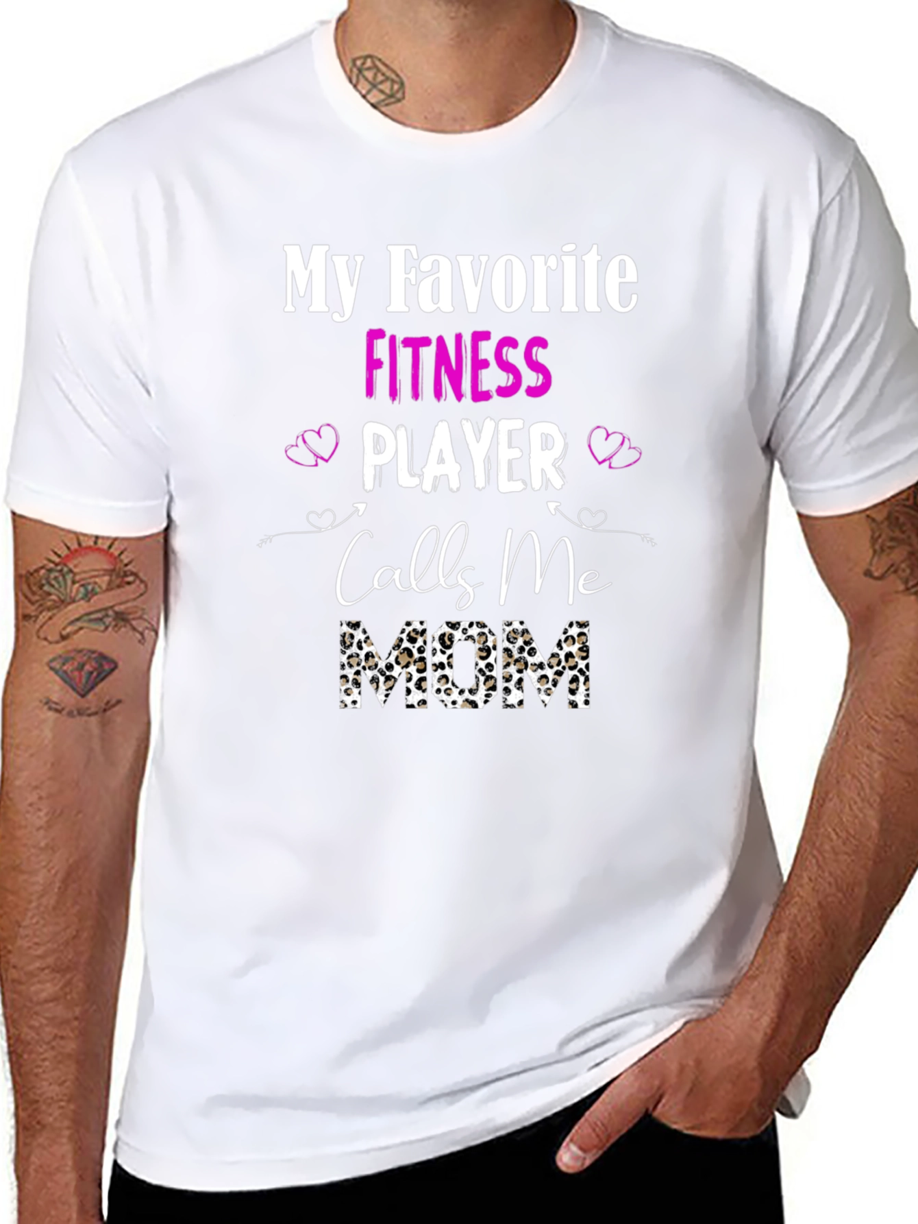 Fitness Player Mom T-Shirt - Black Graphic Tee