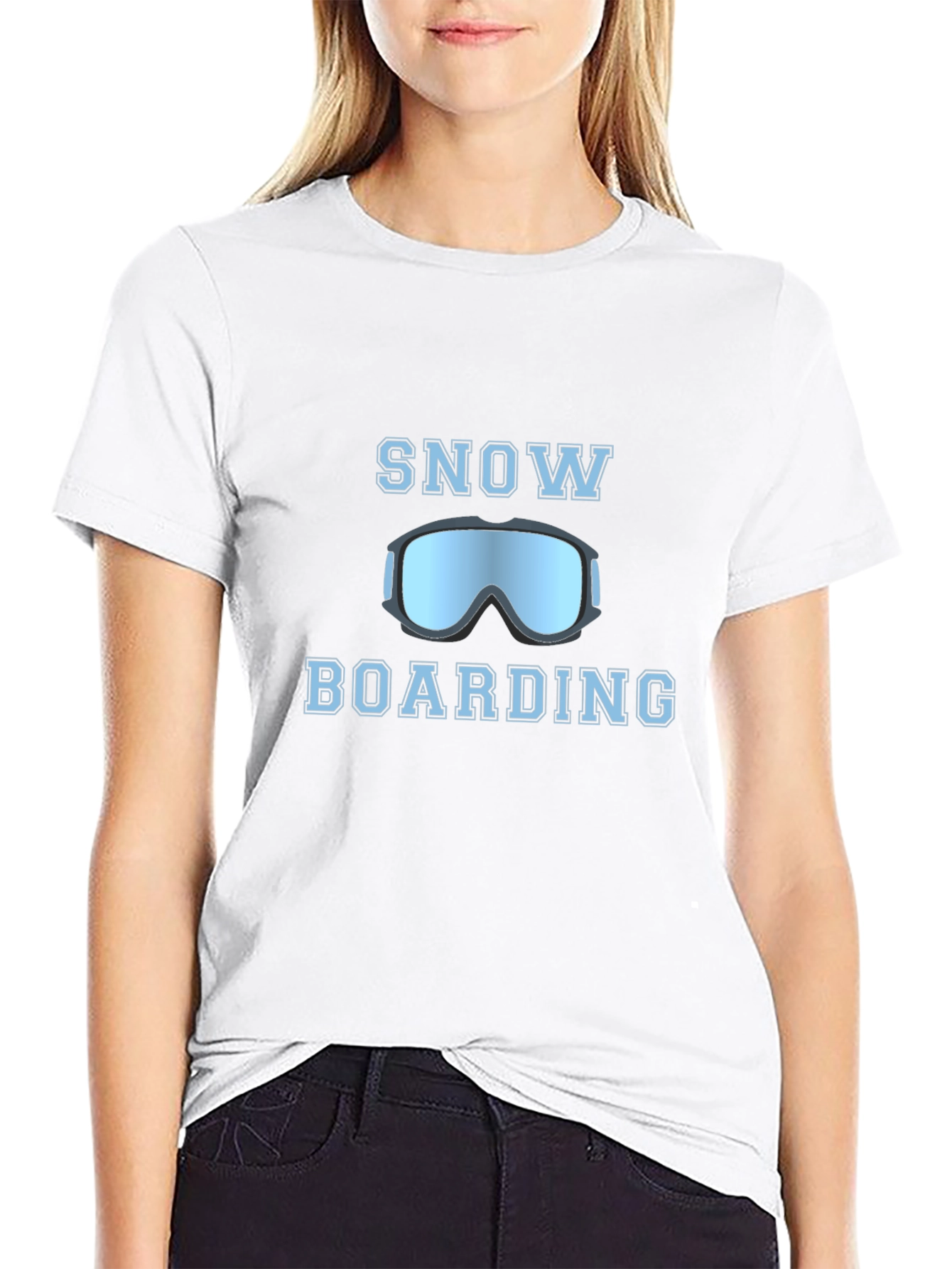 Snowboarding T-Shirt: Cool Goggles Design