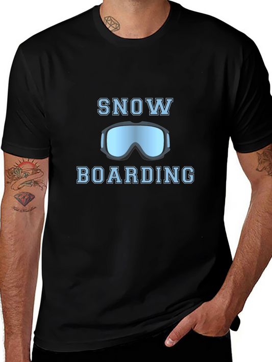 Snowboarding T-Shirt: Cool Goggles Design