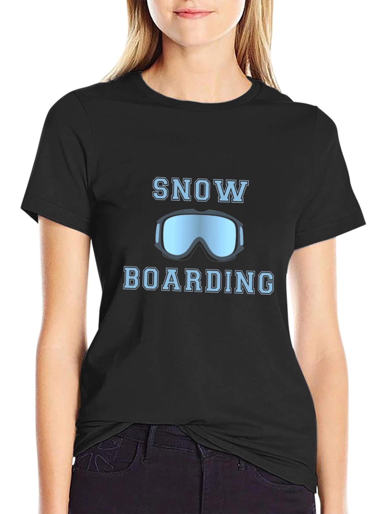 Snowboarding T-Shirt: Cool Goggles Design