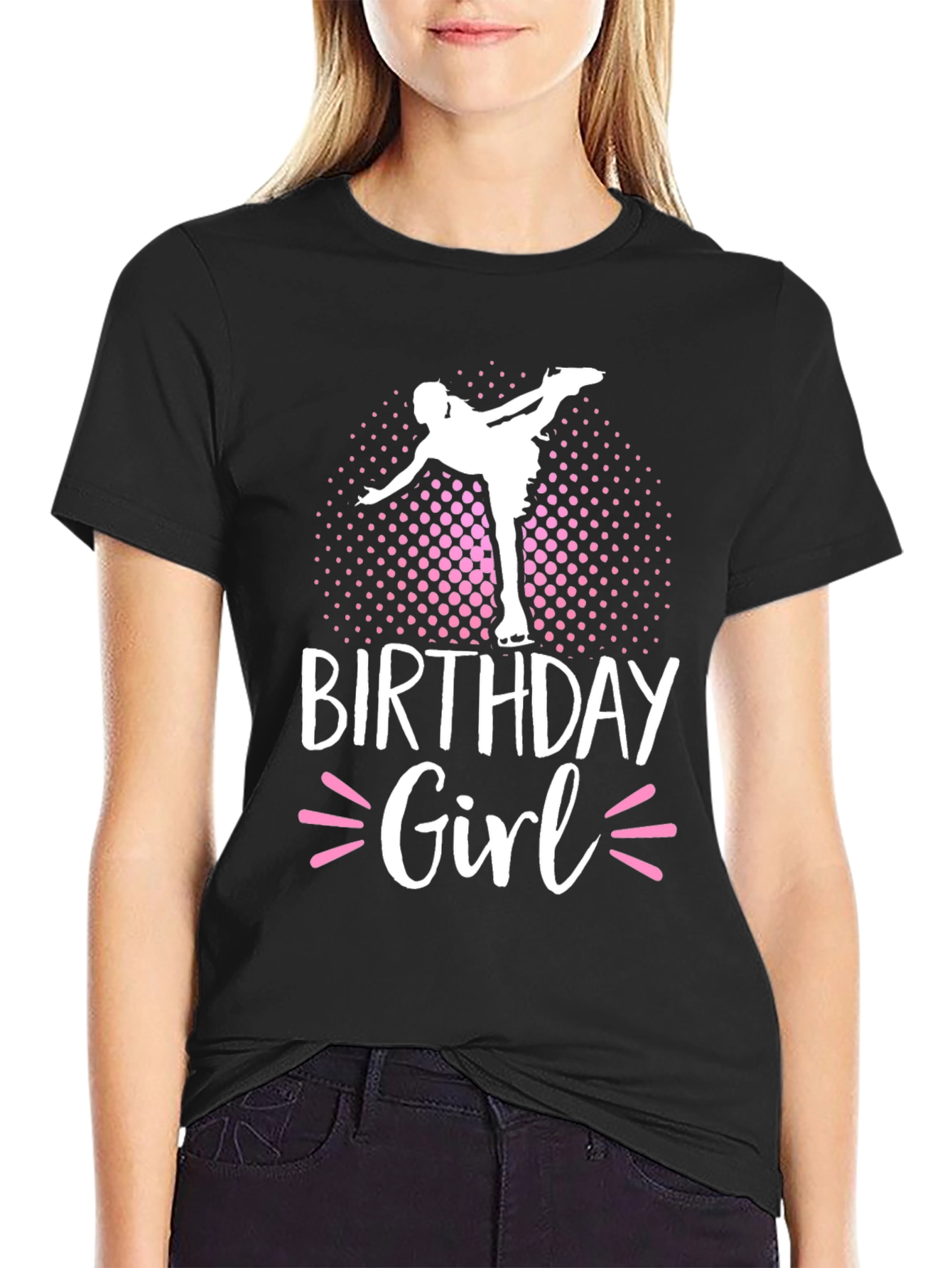 Birthday Girl Ice Skating T-Shirt - Celebration Tee
