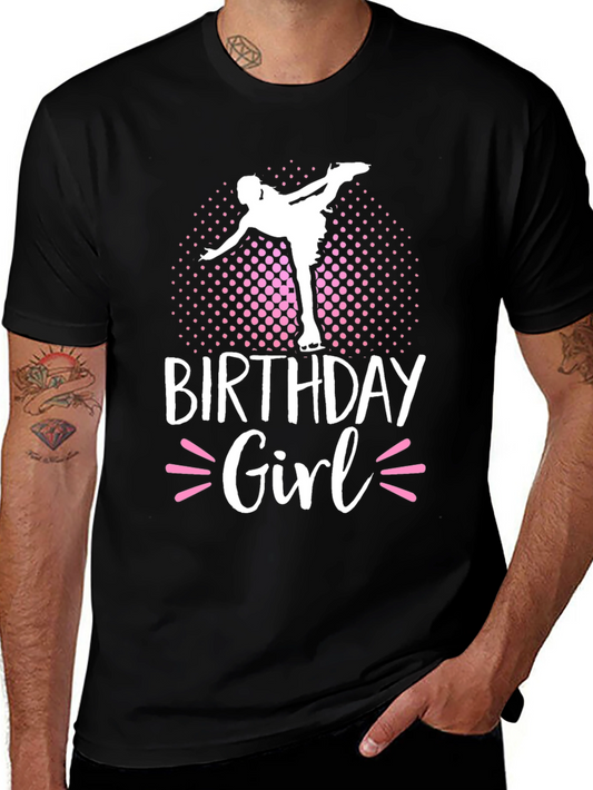 Birthday Girl Ice Skating T-Shirt - Celebration Tee