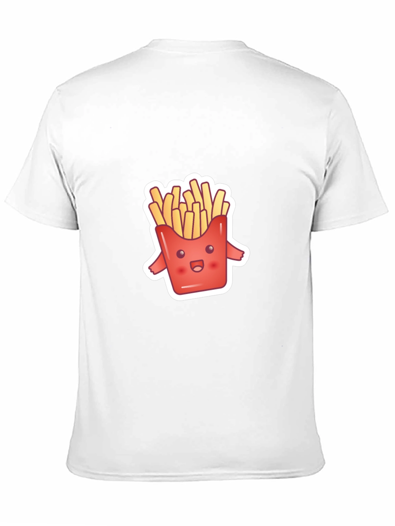 Cute Fries Graphic Tee - Black Comfort Fit