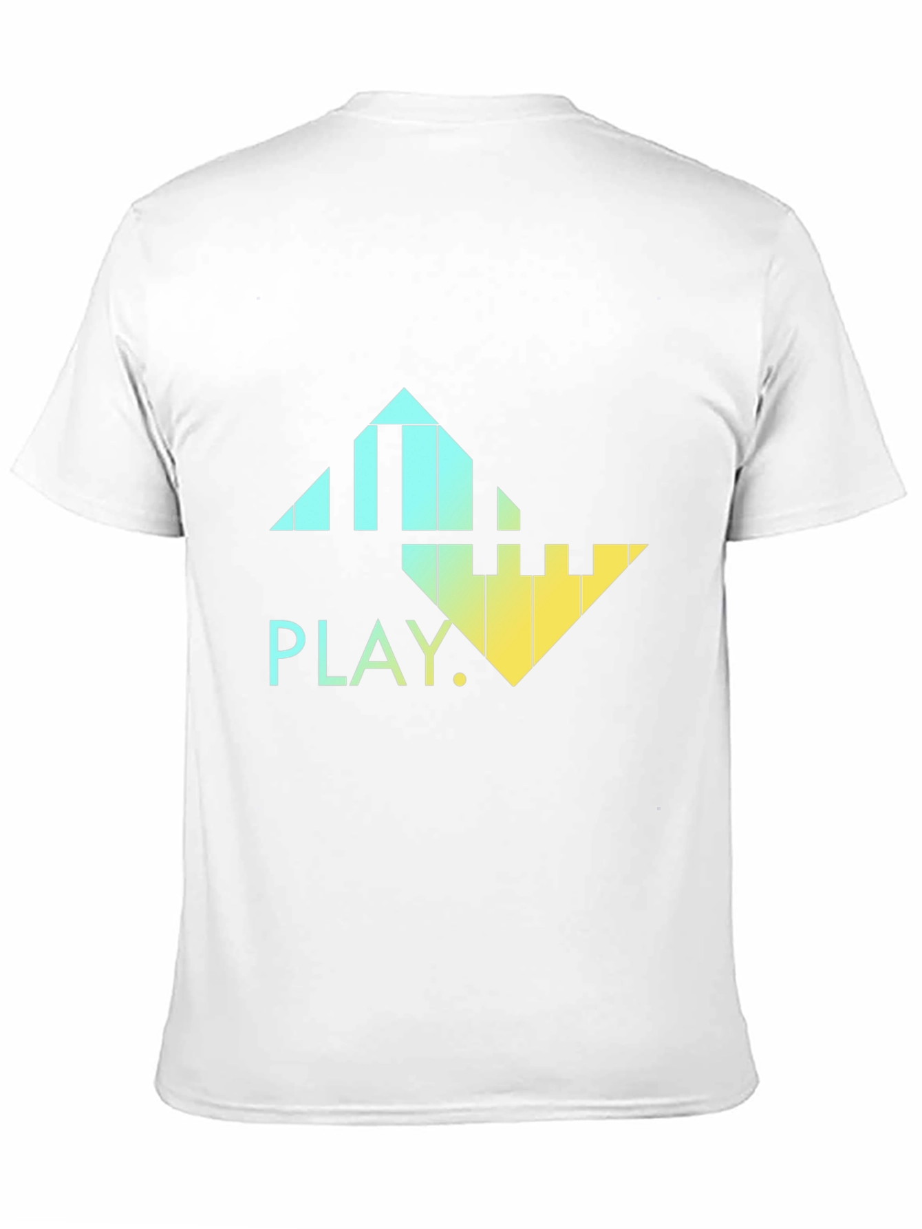 Gradient Piano Keys T-Shirt - PLAY Music Tee