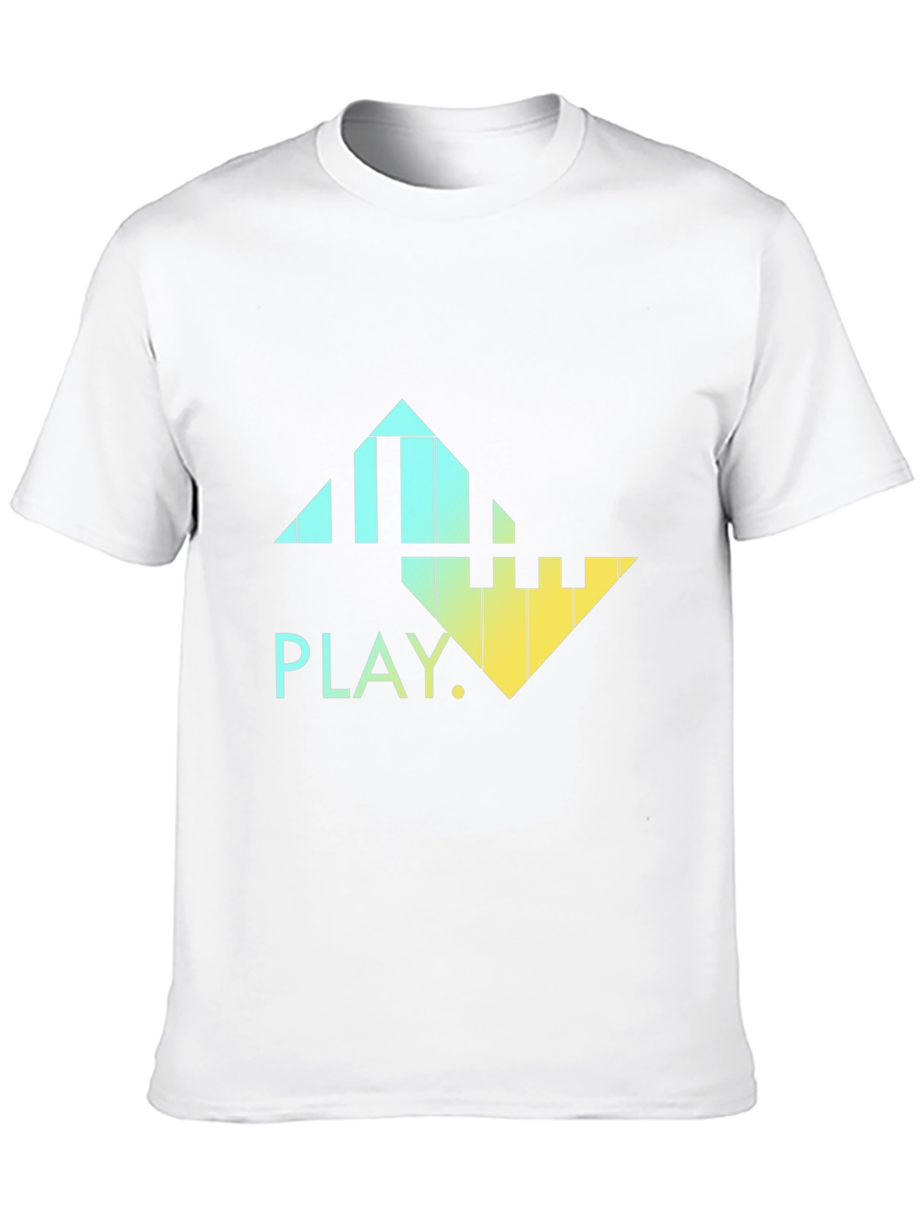 Gradient Piano Keys T-Shirt - PLAY Music Tee
