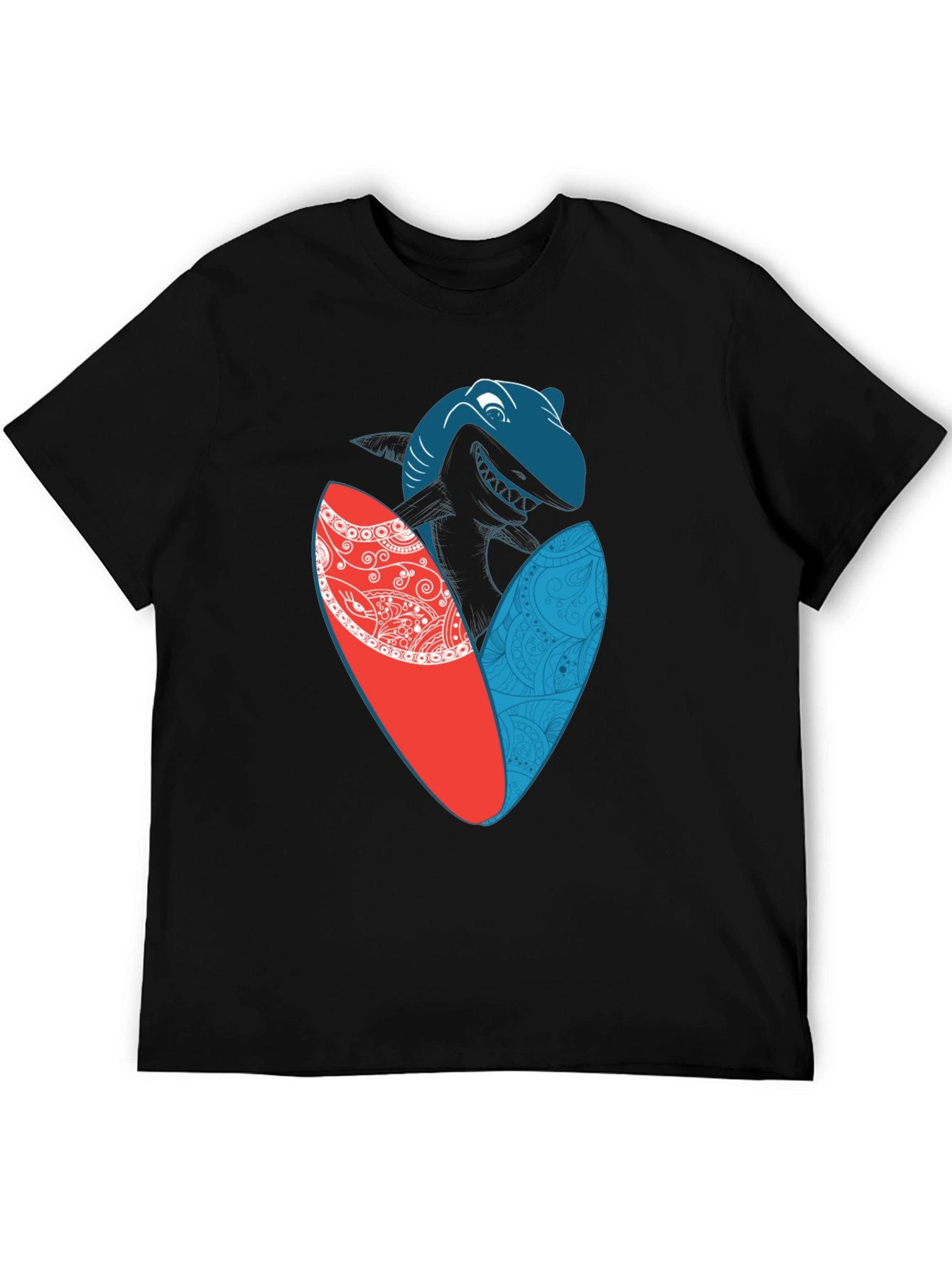 Shark Surfboard Graphic Tee - Cool Summer Style
