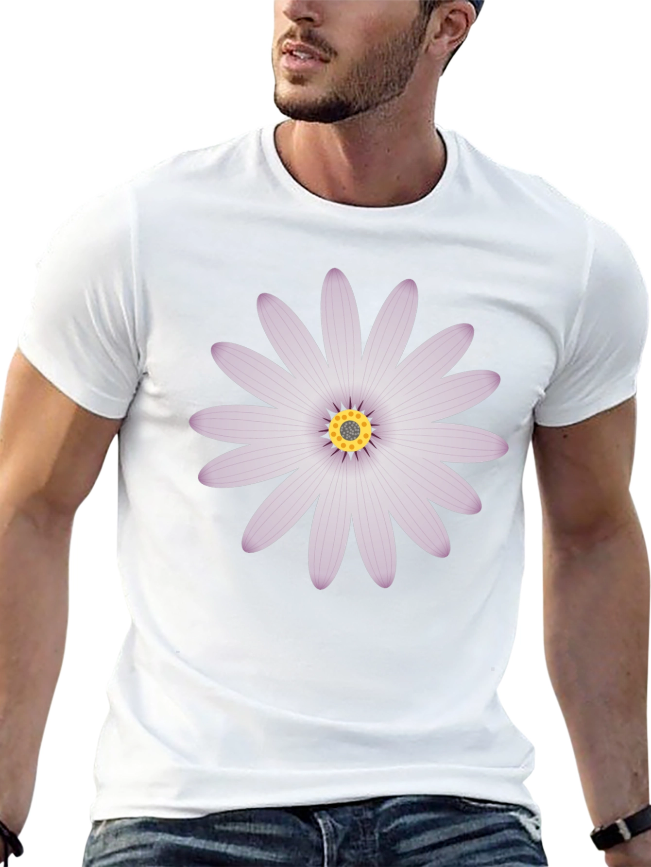 Daisy Graphic Tee - Black Casual Shirt