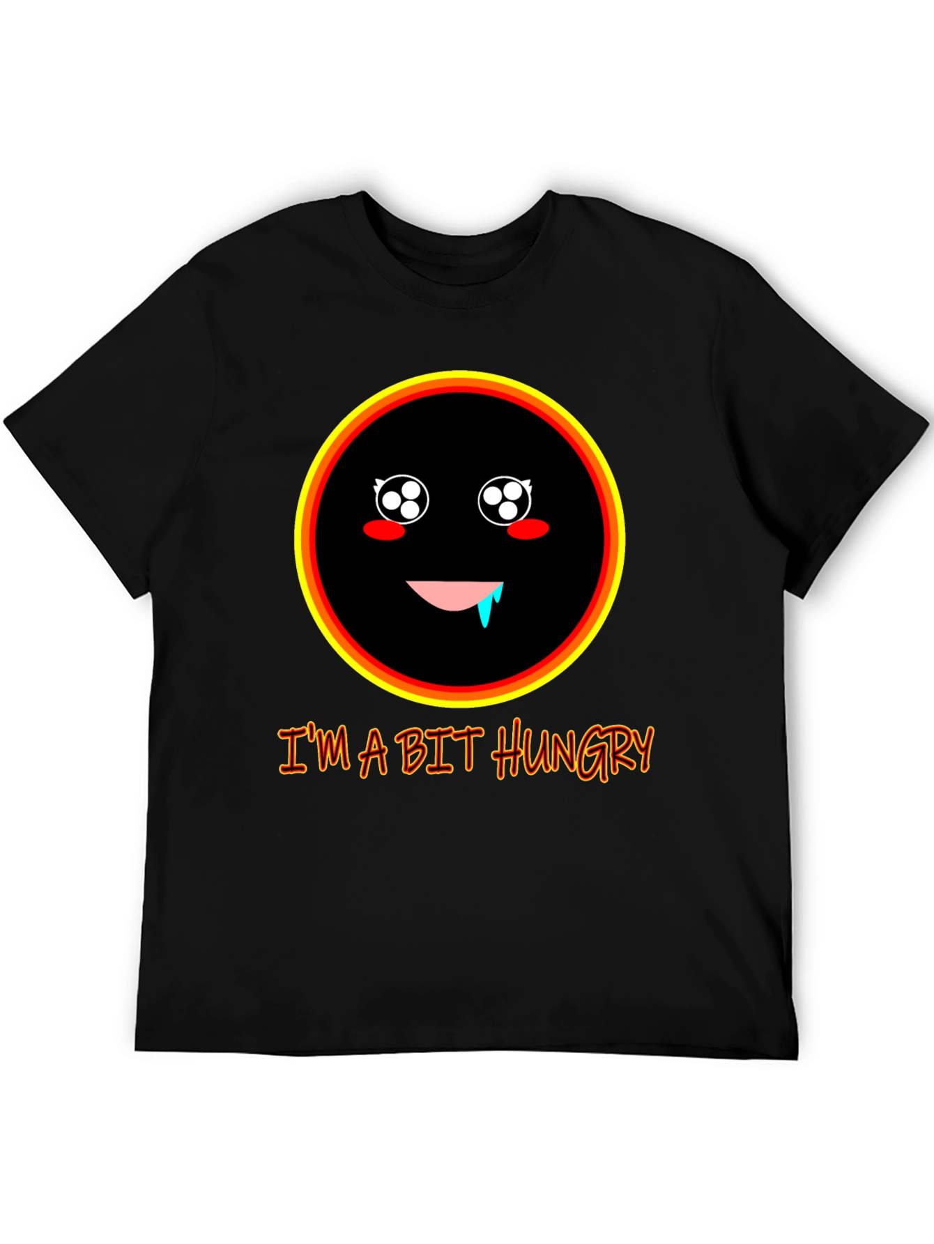 Hungry Face Graphic T-Shirt - Funny Casual Tee