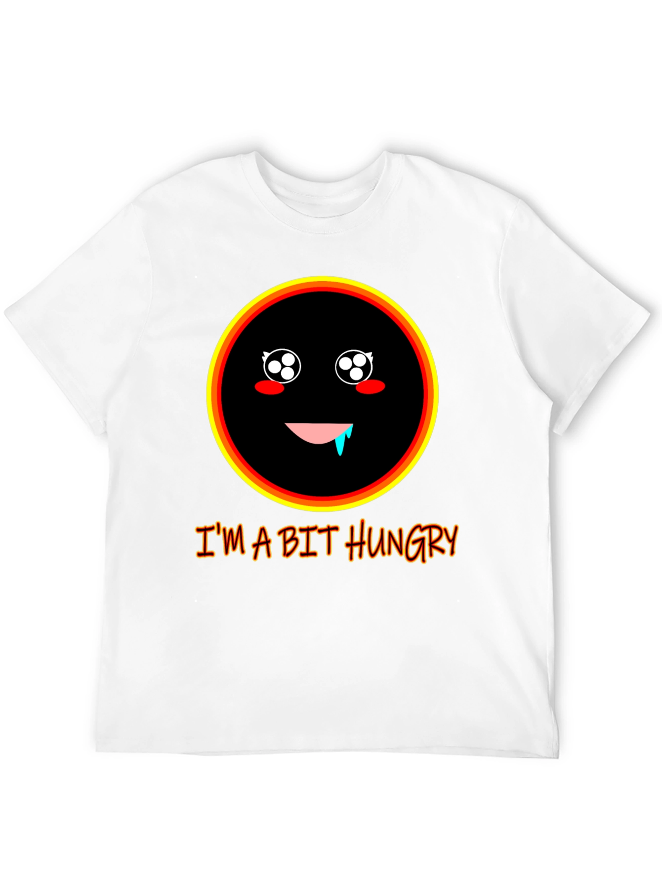 Hungry Face Graphic T-Shirt - Funny Casual Tee