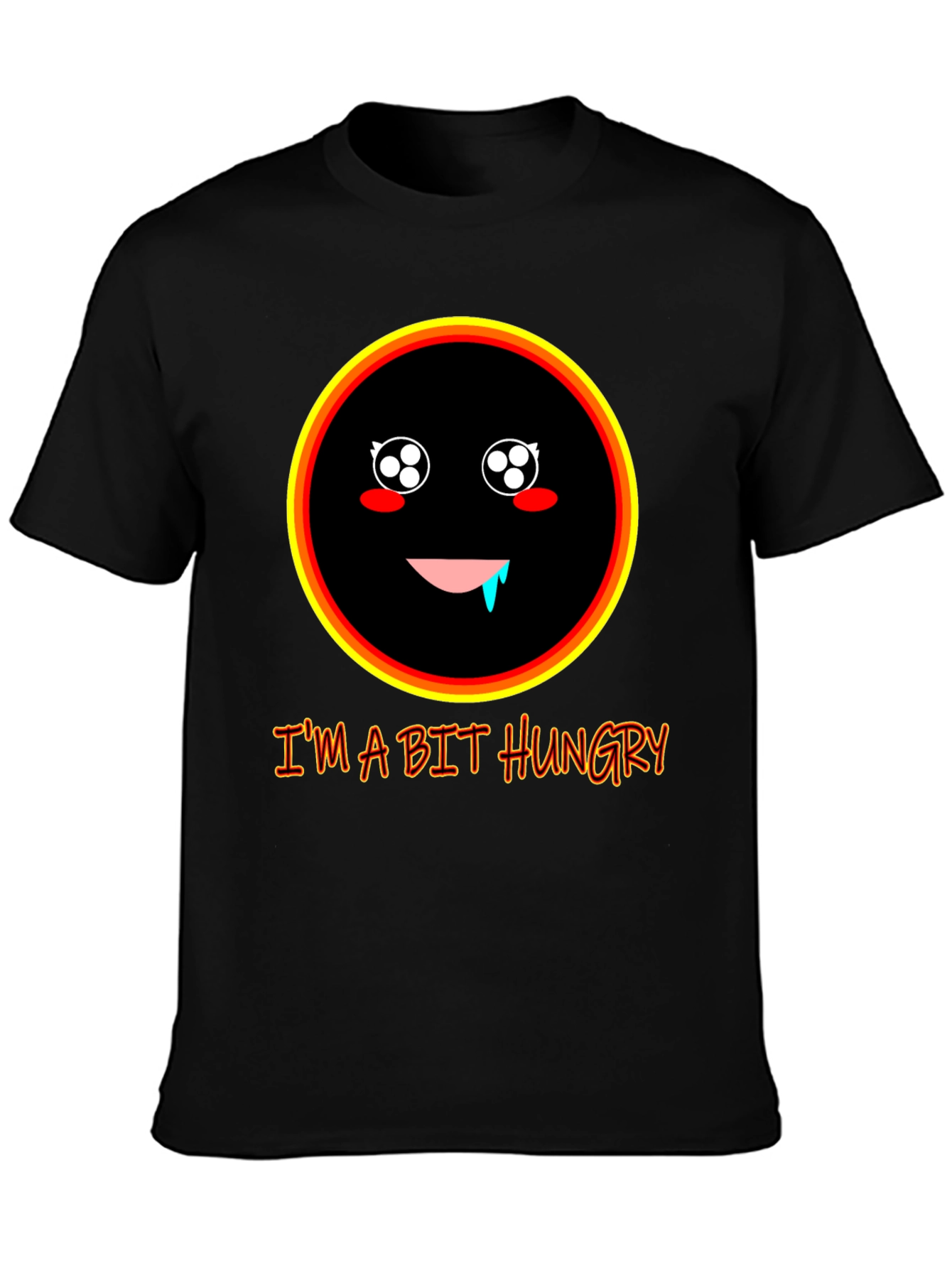 Hungry Face Graphic T-Shirt - Funny Casual Tee