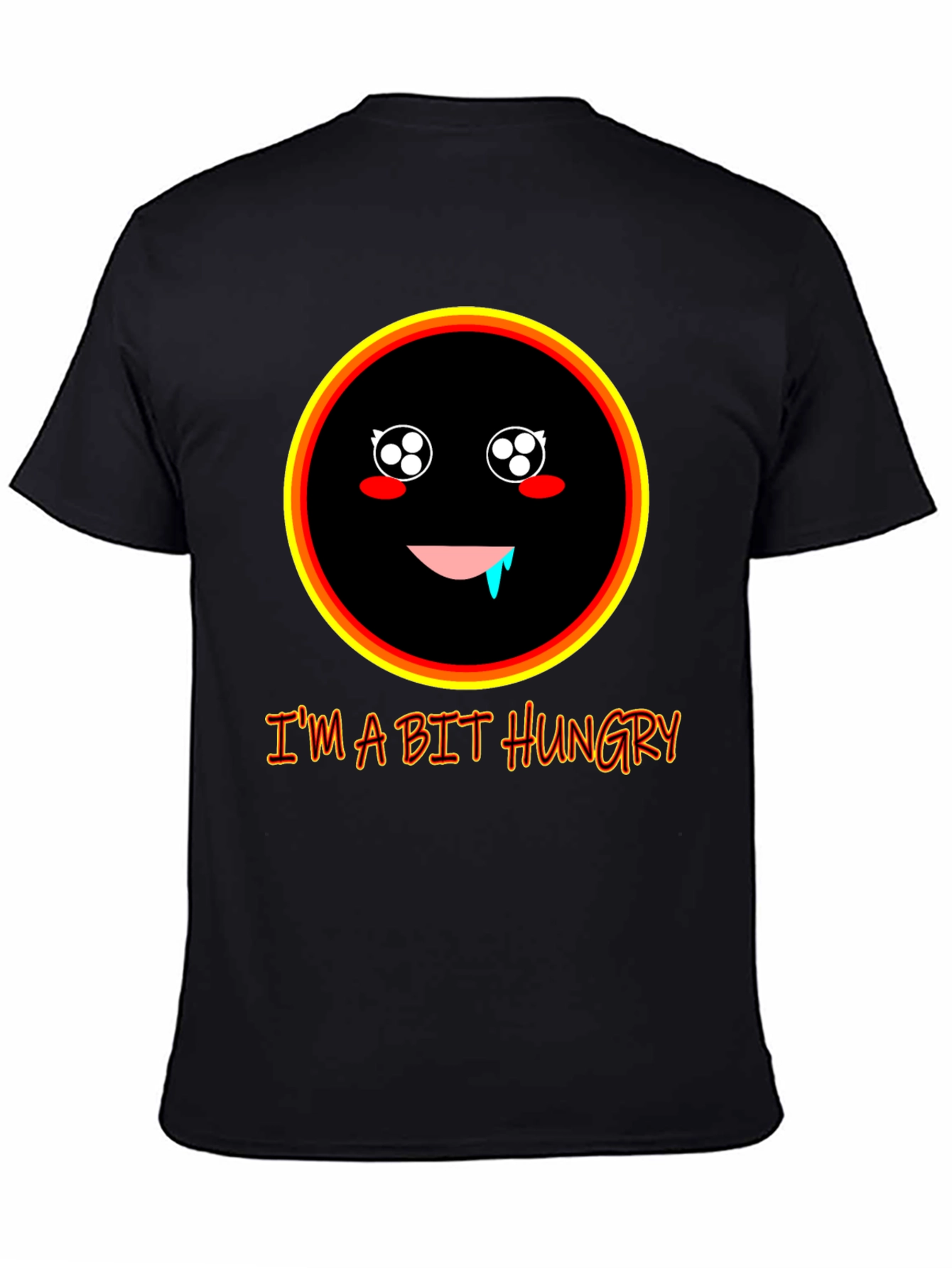 Hungry Face Graphic T-Shirt - Funny Casual Tee