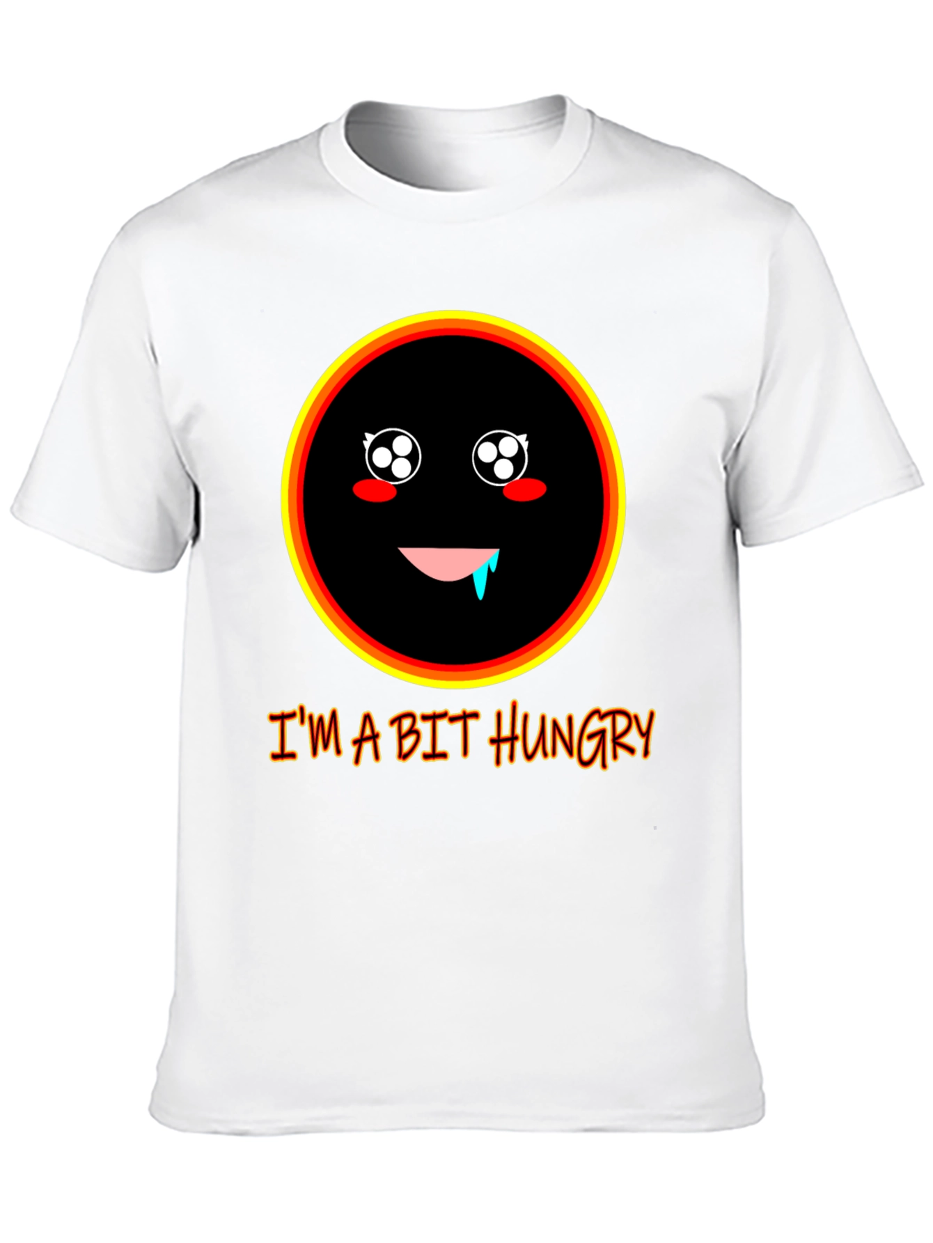 Hungry Face Graphic T-Shirt - Funny Casual Tee