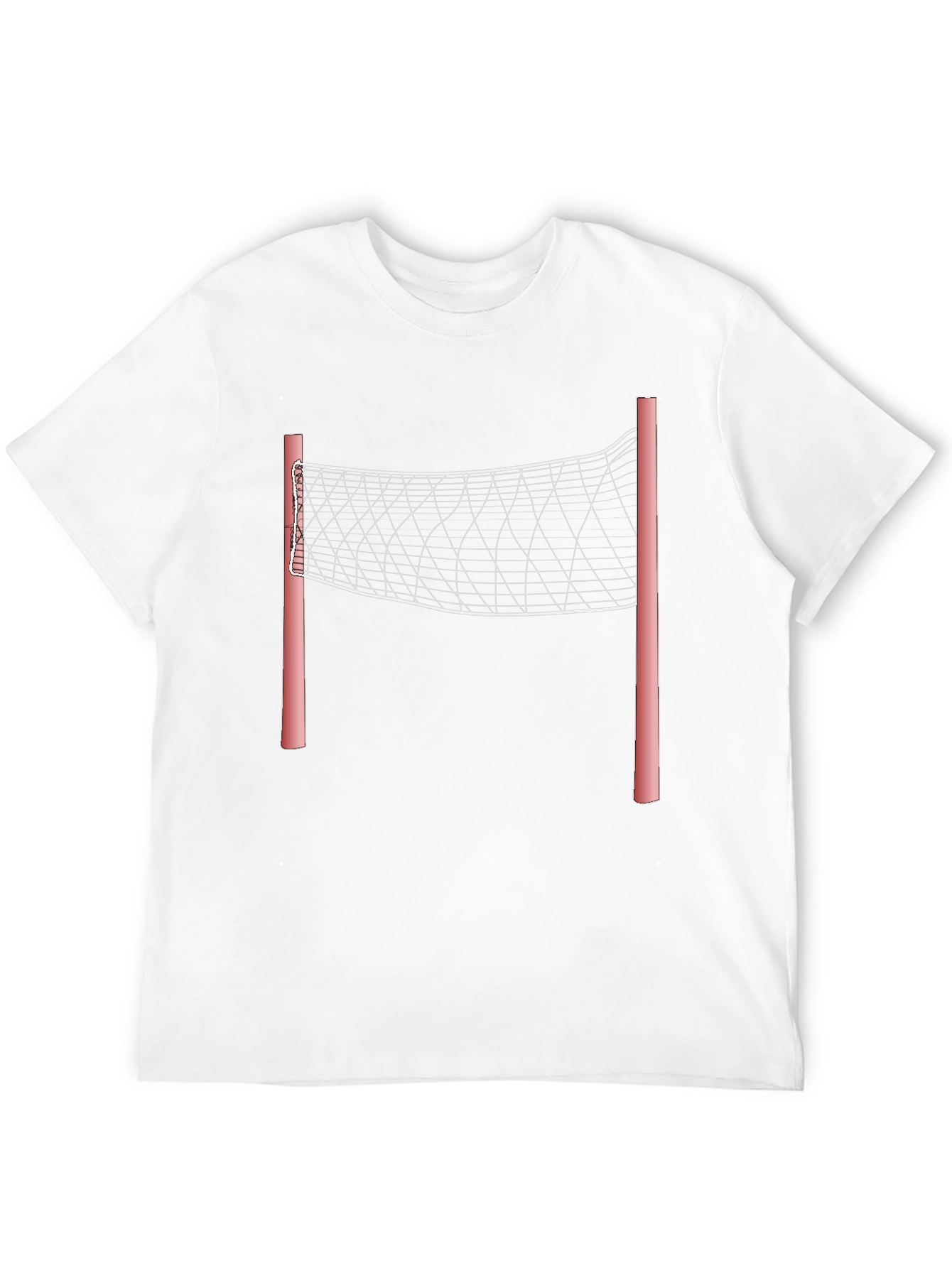 Volleyball Net Graphic Tee - Black Casual Shirt