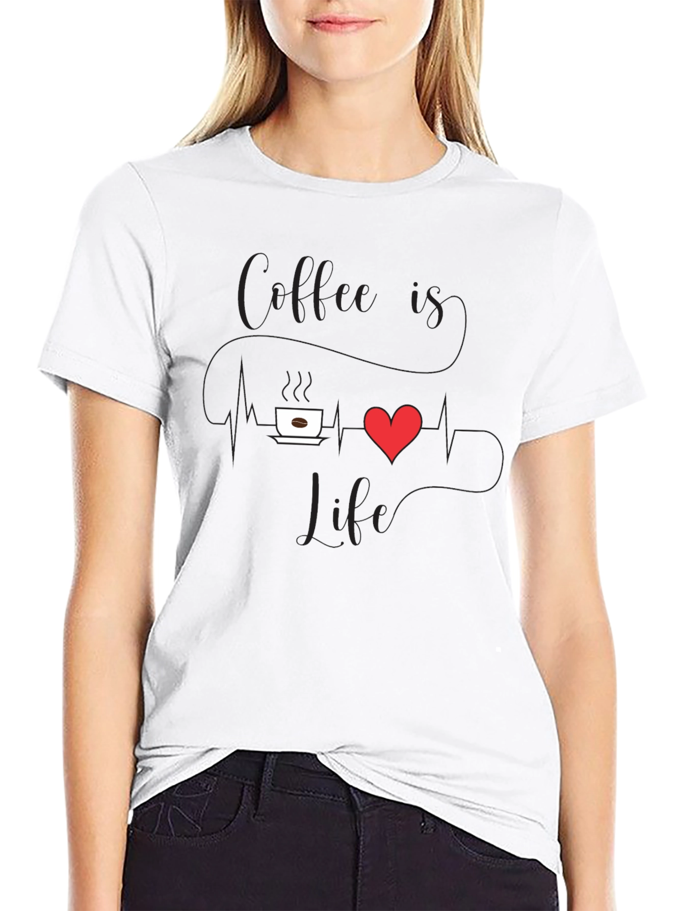 Coffee Is Life Mens Graphic T-Shirt